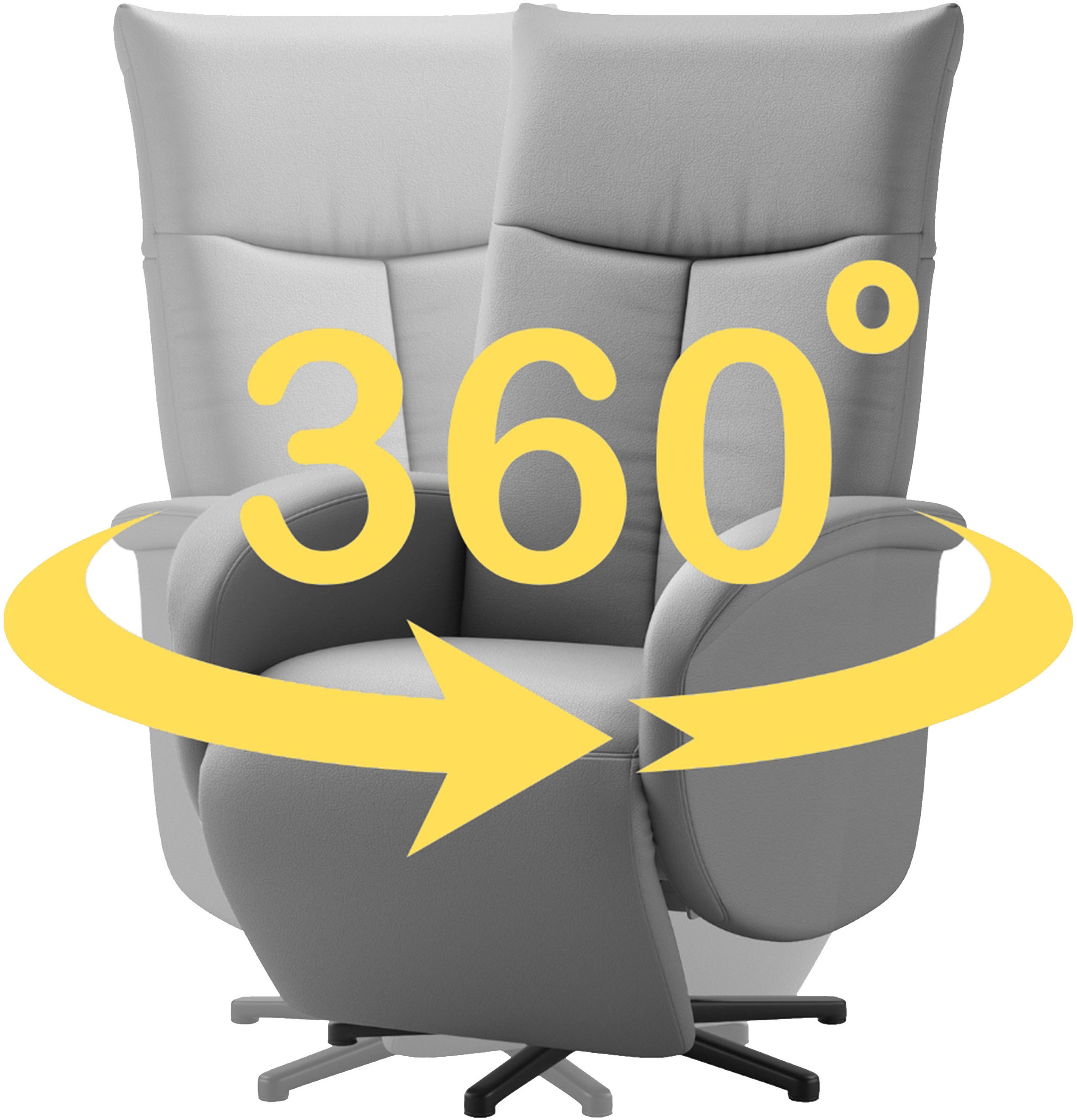 sit&more TV-Sessel »Juma, inkl. Drehfunktion & Kopfteilverstellung«, Höhe Armlehne 66 cm, wahlweise mit Aufstehhilfe, 2 Motoren und Akku
