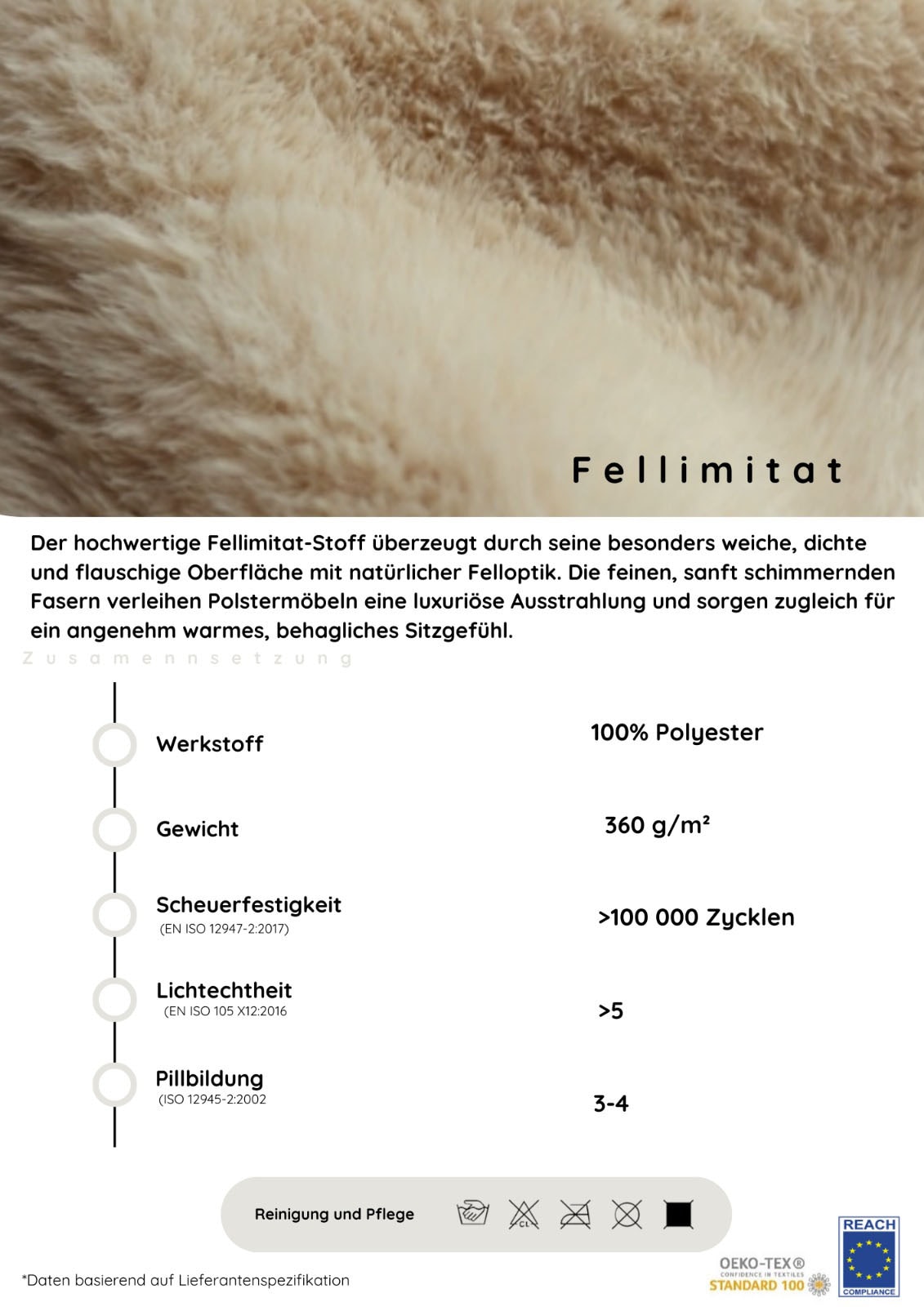 OTTO home Polsterbett »EVELLINA in der Größe 180x200 cm, mit flauschigem Stoff bezogen« wahlweise mit Lattenrost und King-Matratze (28cm)