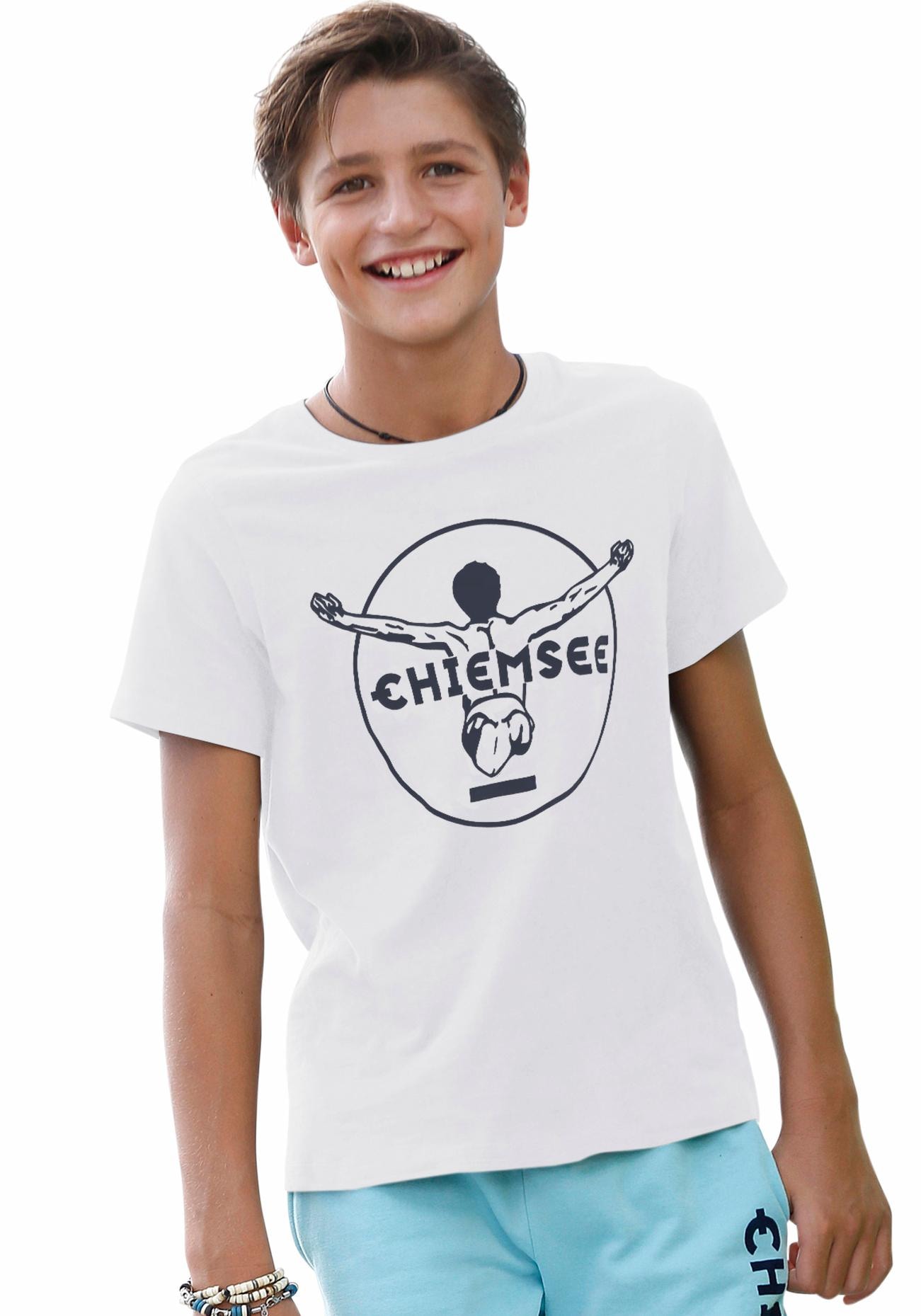 im Online-Shop Logo-Druck T-Shirt bestellen »BASIC«, mit Chiemsee