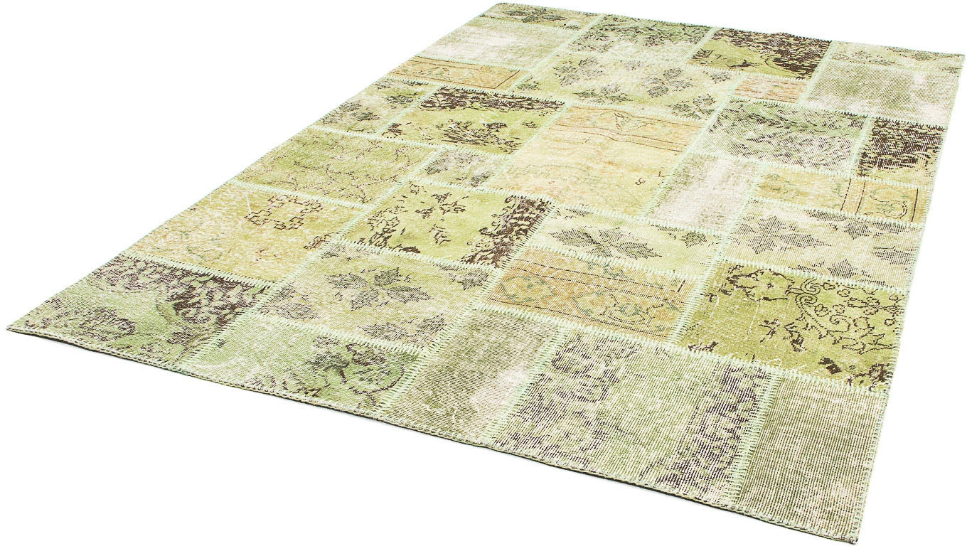 morgenland Wollteppich »Patchwork Patchwork 241 x 151 cm«, rechteckig, 8 mm günstig online kaufen