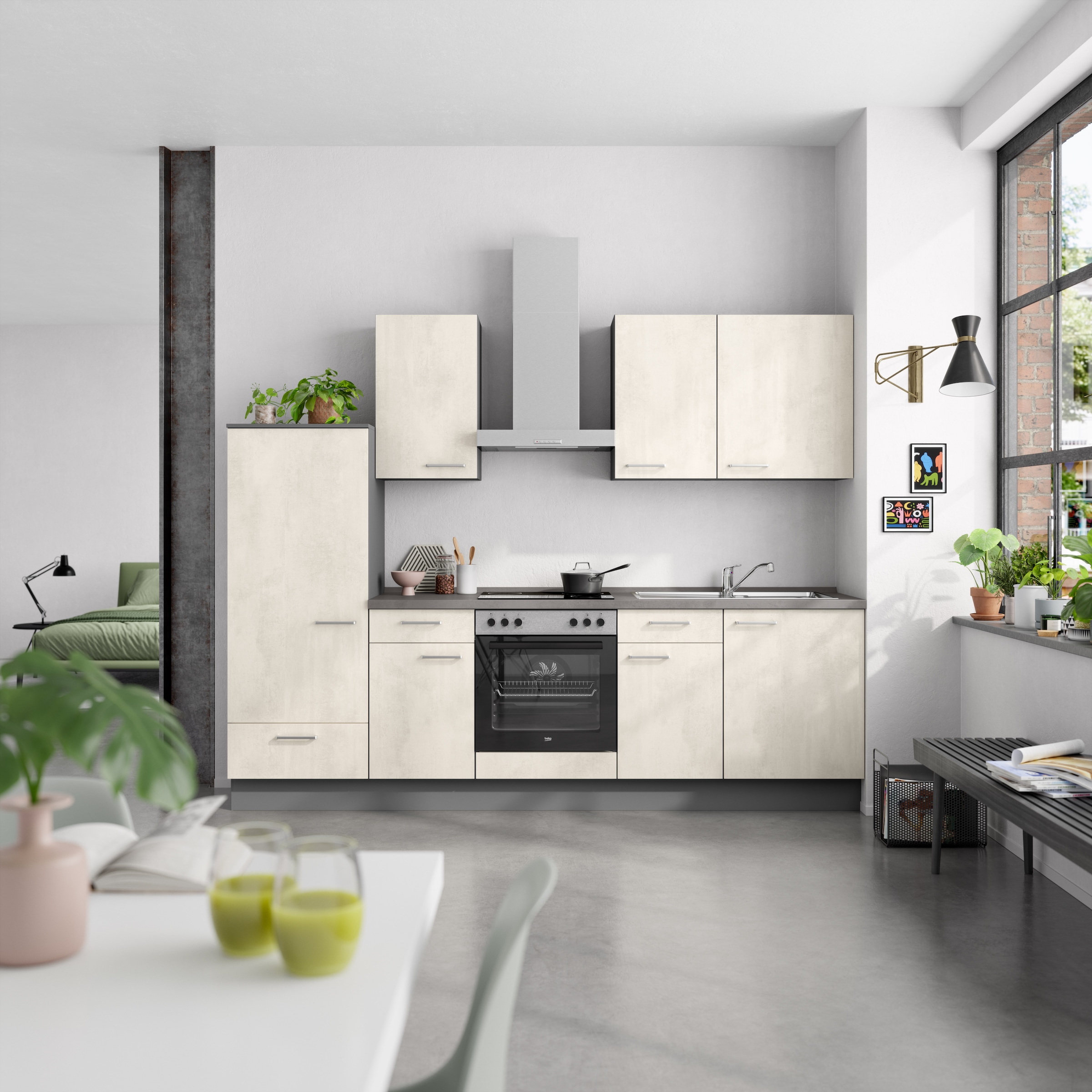 nobilia® Küchenzeile »"Riva I"«, vormontiert, Ausrichtung wählbar, Breite 2 günstig online kaufen