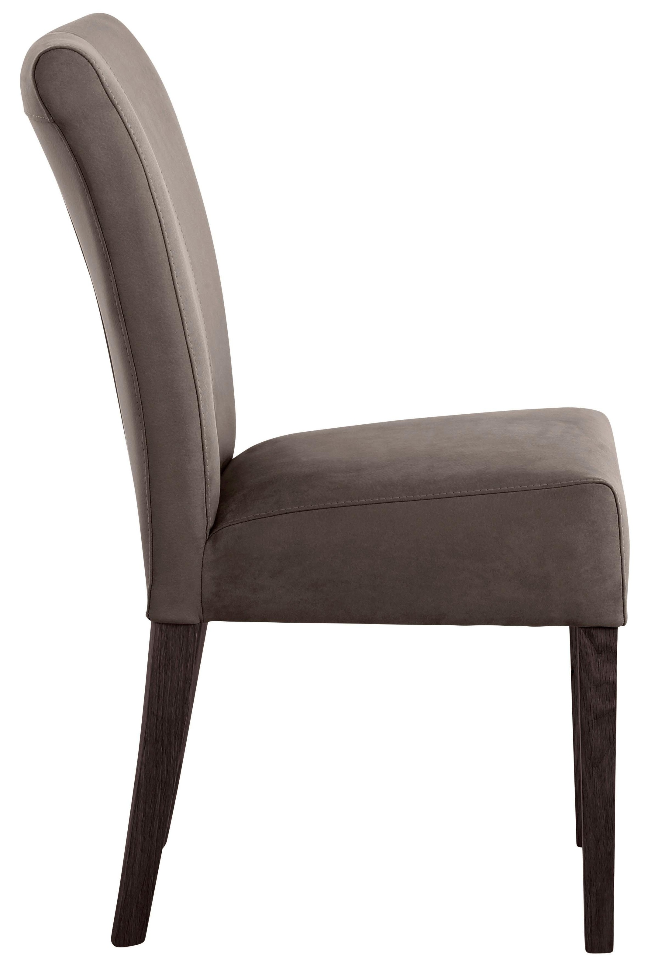 Home affaire Esszimmerstuhl »Queen«, (Set), 2 St., Luxus-Microfaser, Beine günstig online kaufen
