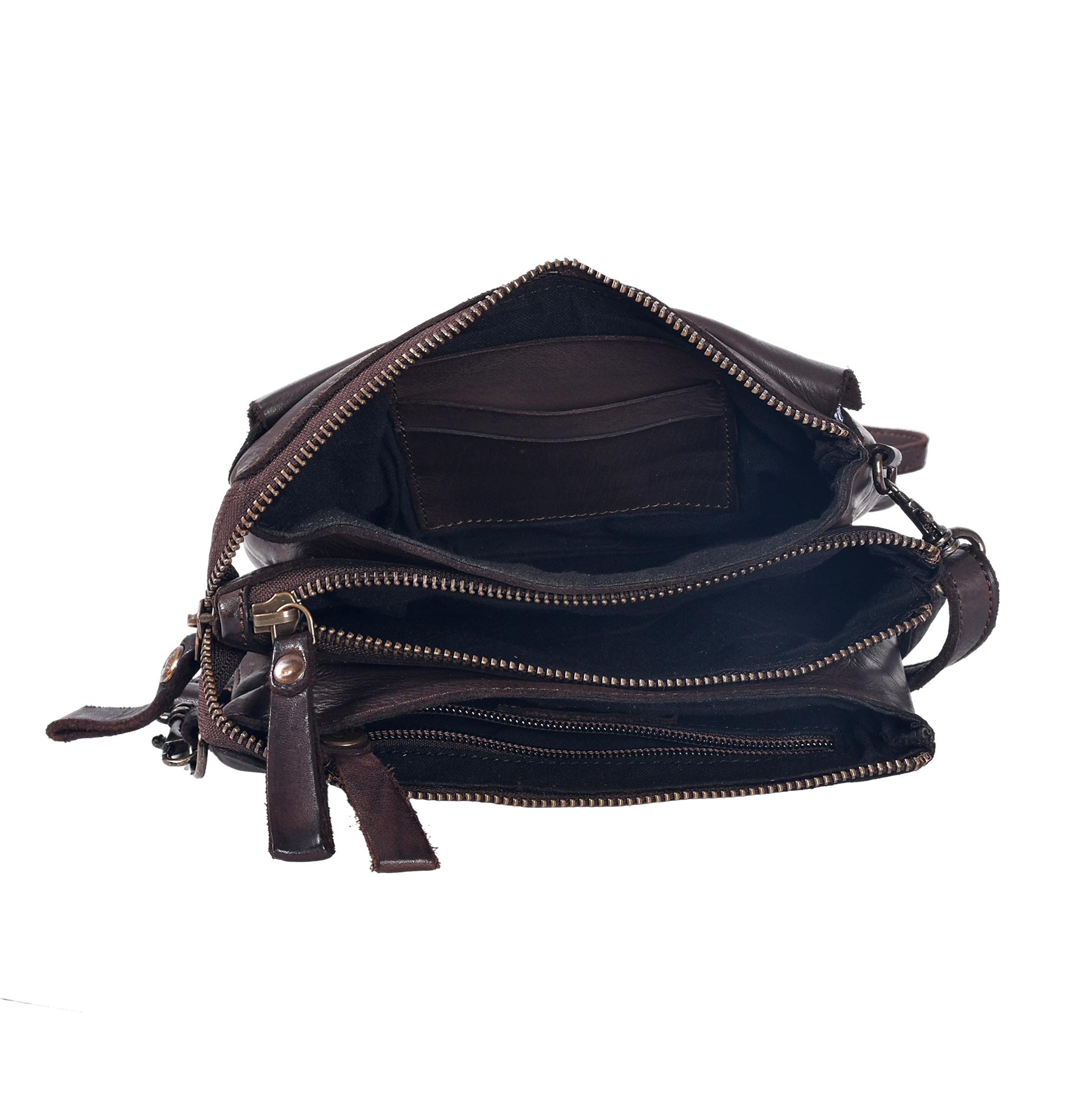 HARBOUR 2nd Gürteltasche Schultertasche mit Vortasche mit Riemenverschluss
