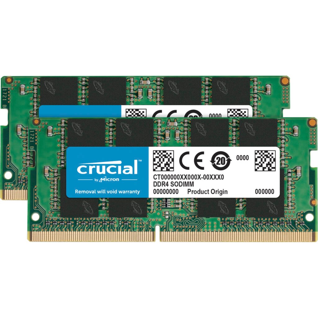 Crucial Laptop-Arbeitsspeicher »16GB Kit (2 x 8GB) DDR4-2666 SODIMM«