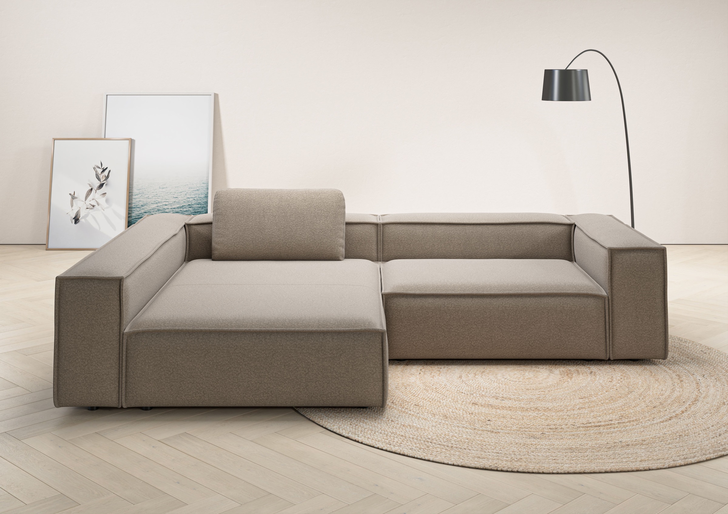 Home affaire Ecksofa »Watertown, moderne XXL L-Form, 306 cm breit« Komforta günstig online kaufen
