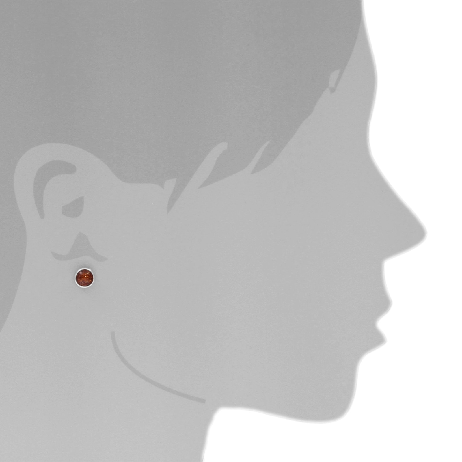OSTSEE-SCHMUCK Paar Ohrstecker »Ostsee-Schmuck Ohrstecker Classic 7 mm Ohrstecker Classic 7 mm«, (2 tlg.)