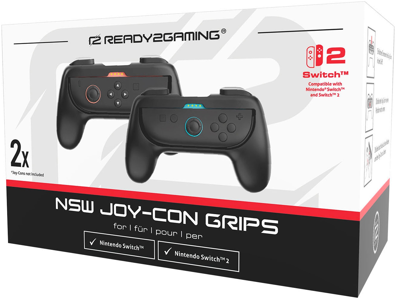 Ready2gaming Controller »Switch 2 Joycon Controller Grips(2er Pack)«