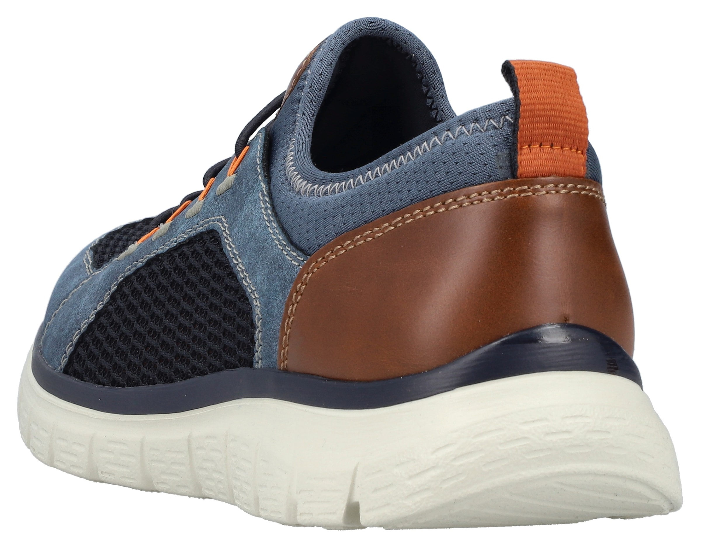 Rieker Slip-On Sneaker, Schlupfschuh, Slipper, Freizeitschuh, Gummizug und helle Laufsohle