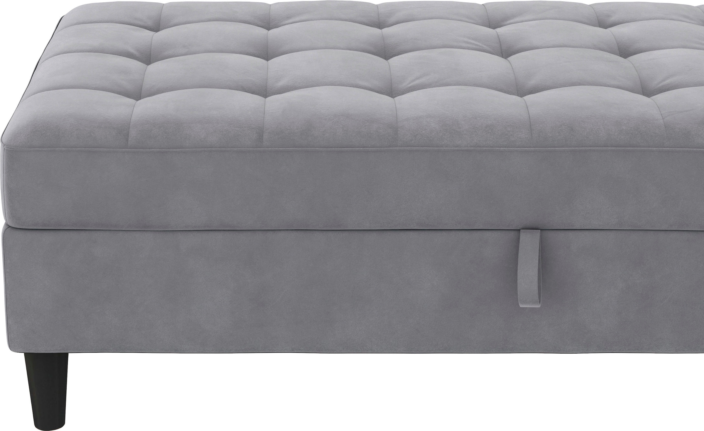 Dorel Home Stauraumhocker »Presley« Polsterhocker mit Stauraum, frei im Raum stellbar, Sitzhöhe 43 cm