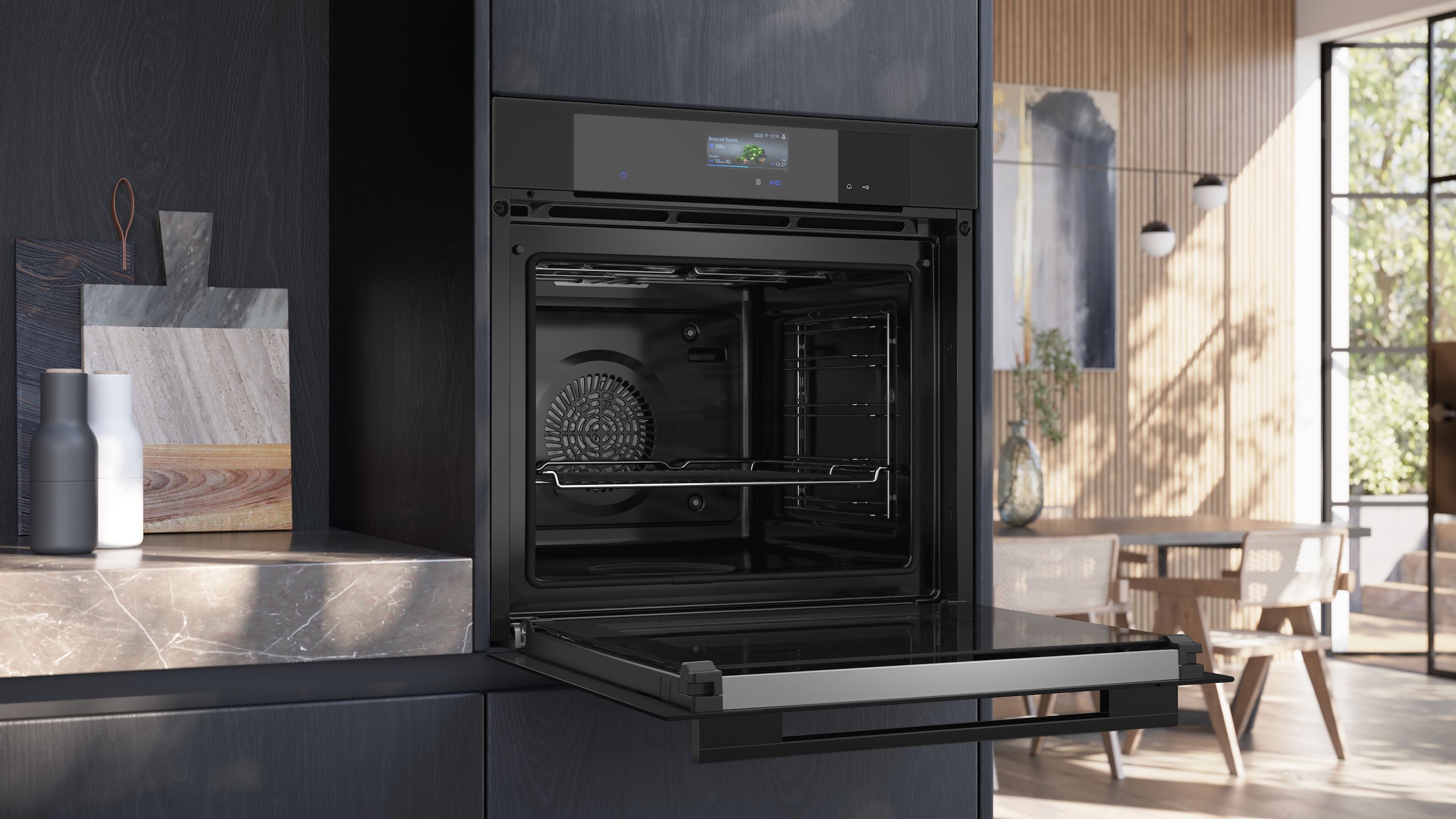 SIEMENS Pyrolyse Backofen iQ700 »HB776G1M1« mit Teleskopauszug nachrüstbar Intelligenter Backofen in Matt mit Kochassistent und Selbstreinigung
