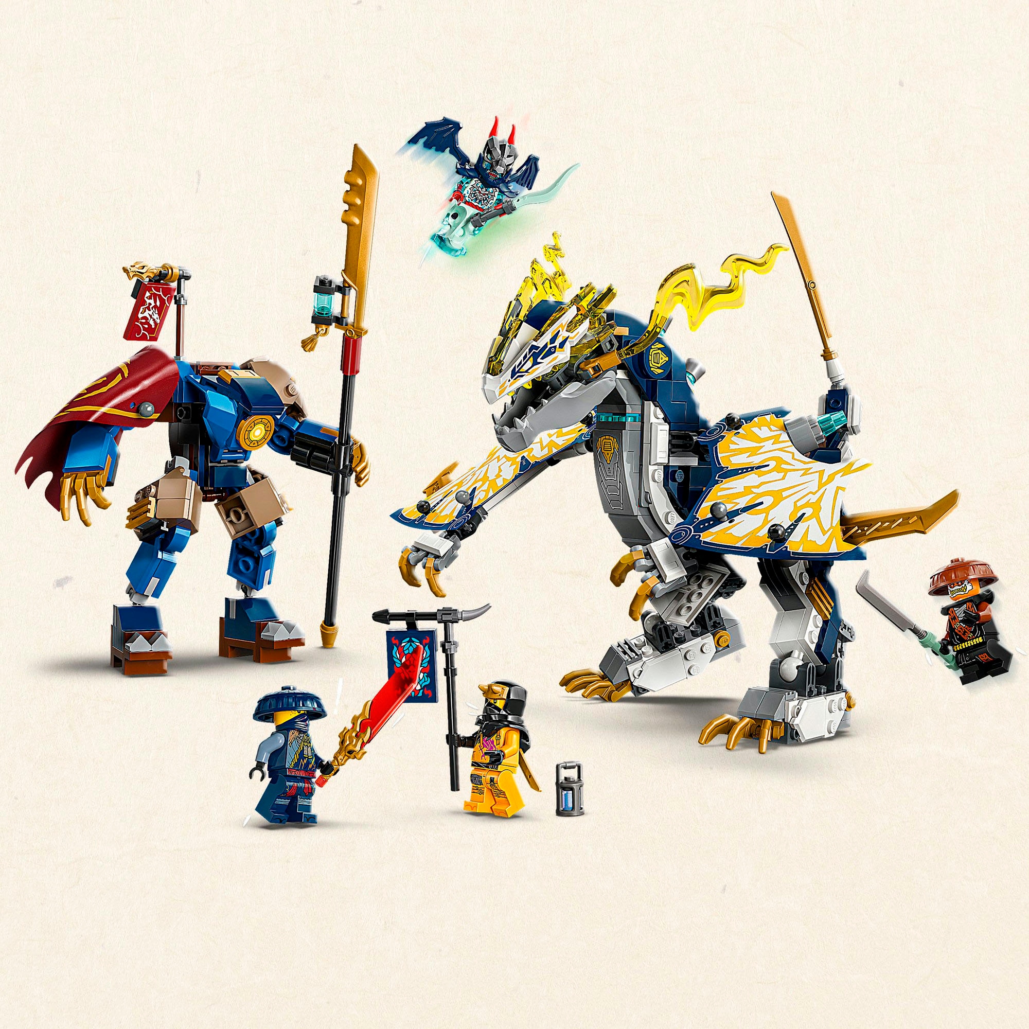 LEGO® Konstruktionsspielsteine »Rogues Mech-Drachenreiter (71843), LEGO Ninjago«, (584 St.), Made in Europe