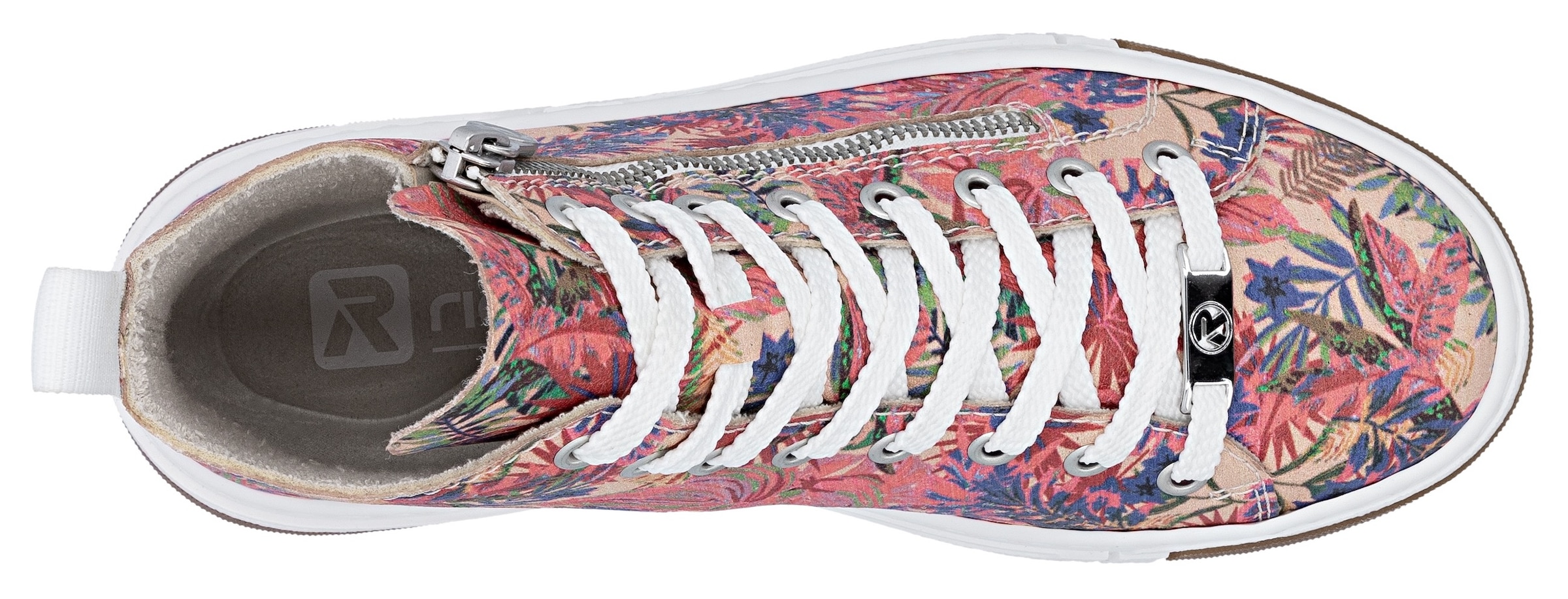 Rieker Sneaker  High Top-Sneaker, Freizeitschuh, Schnürschuh mit Plateausohle