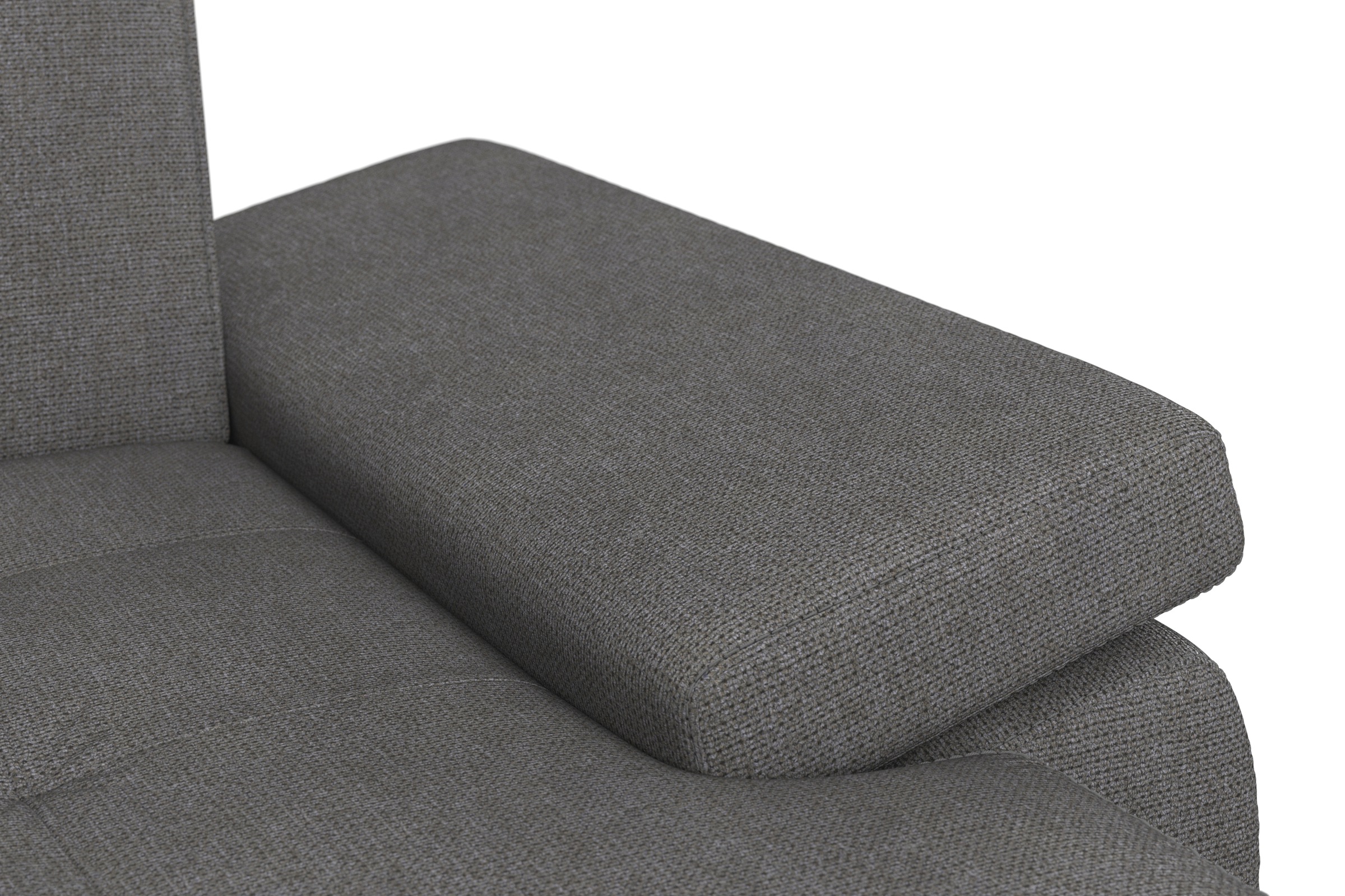 DOMO collection Wohnlandschaft »Capelo, komfortabel, klare Linien zeichnen dieses Design aus, U-Form«, mit Armteilverstellung, wahlweise mit Bettfunktion, Federkern
