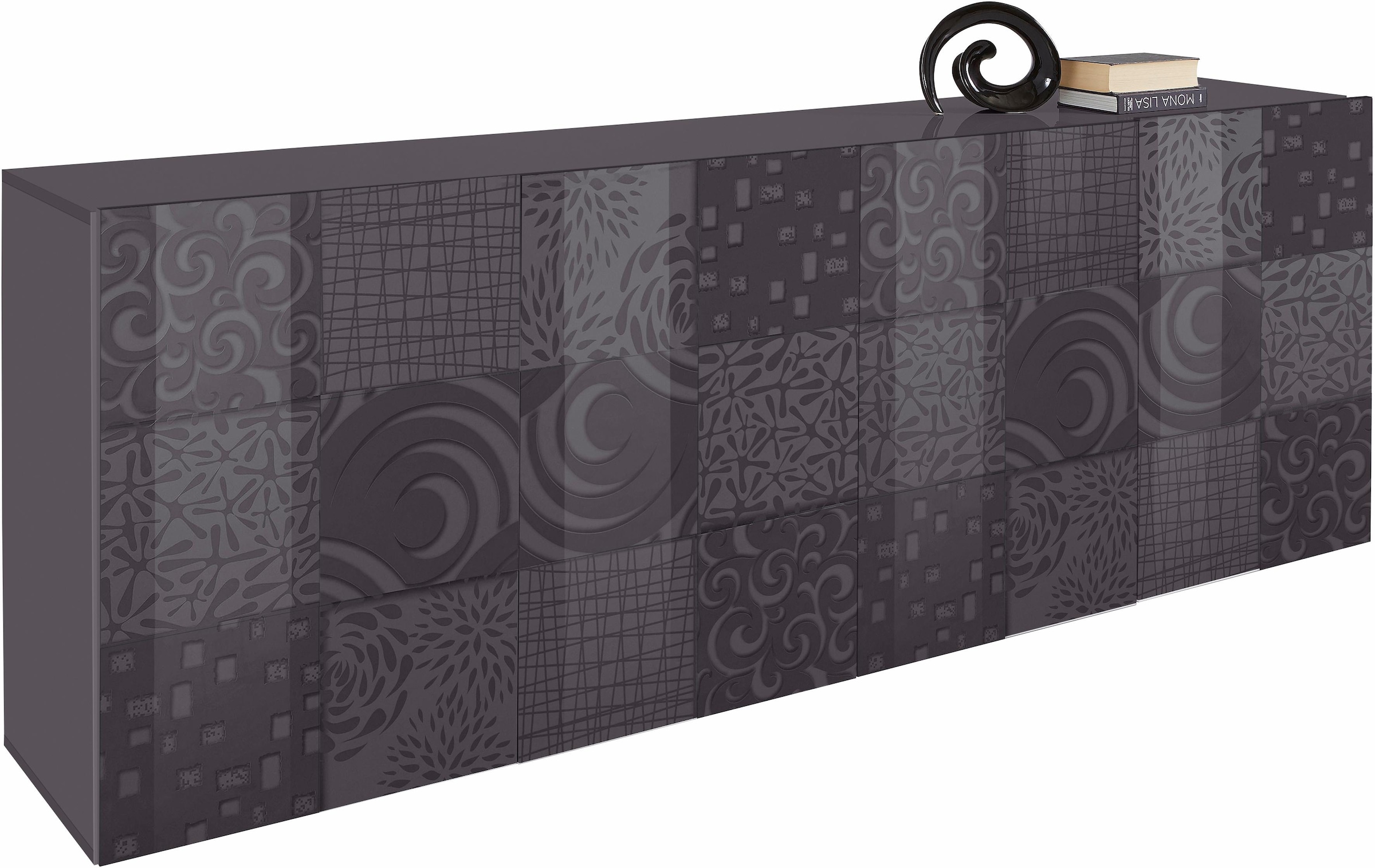 LC Sideboard »Miro«, dekorativem cm 241 mit online Siebdruck Breite bestellen