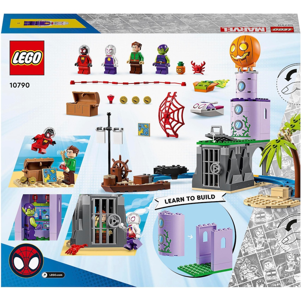 LEGO® Konstruktionsspielsteine »Spideys Team an Green Goblins Leuchtturm (10790), LEGO® Marvel«, (149 St.)