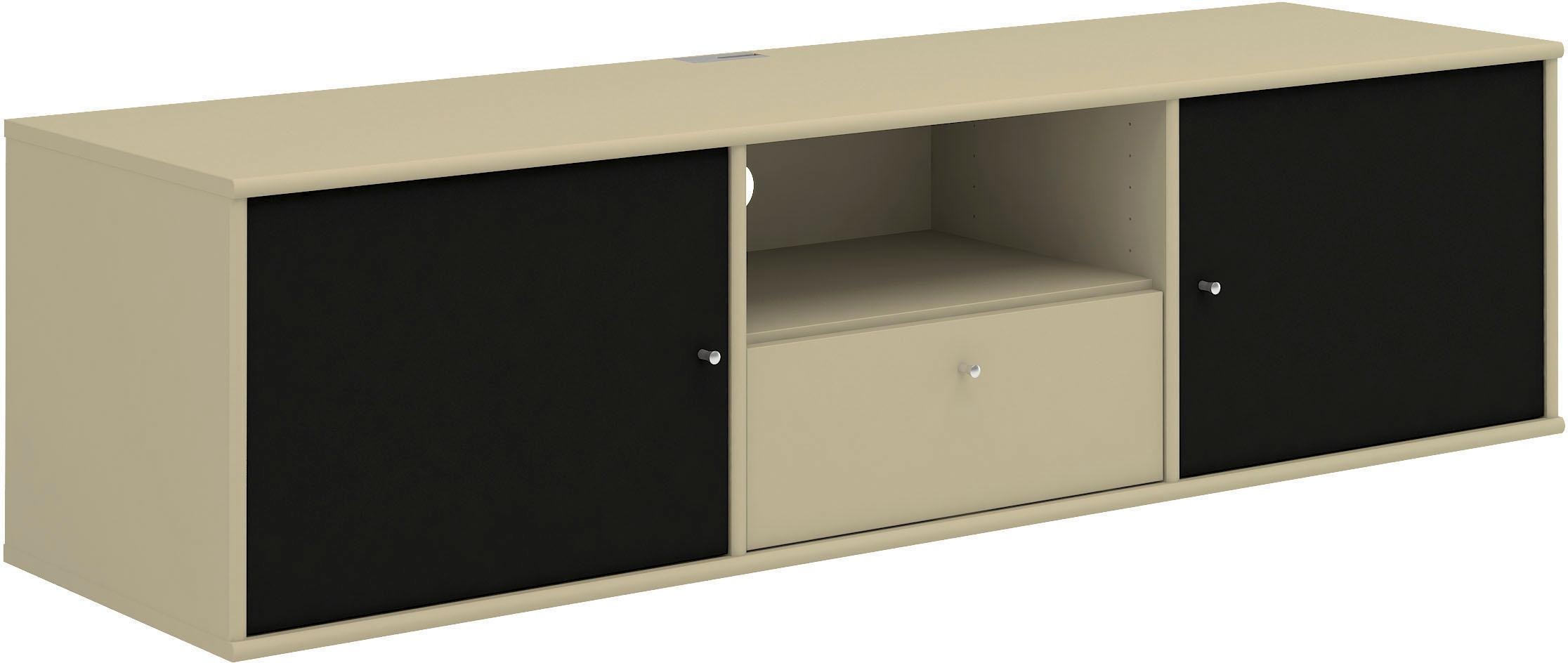 Hammel Furniture TV-Board »Mistral Fernsehschrank, Medienmöbel, Hängend«, mit Türen mit Akustikstoff, Kabeldurchführung, Lowboard, B: 161,5 cm