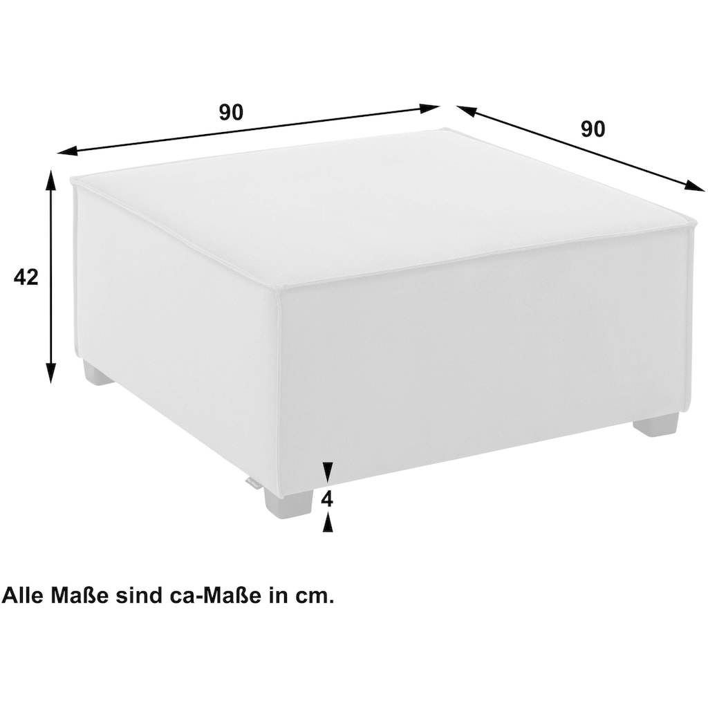Max Winzer® Sofaelement »MOVE«, Einzelelement 90/90/42 cm, individuell kombinierbar