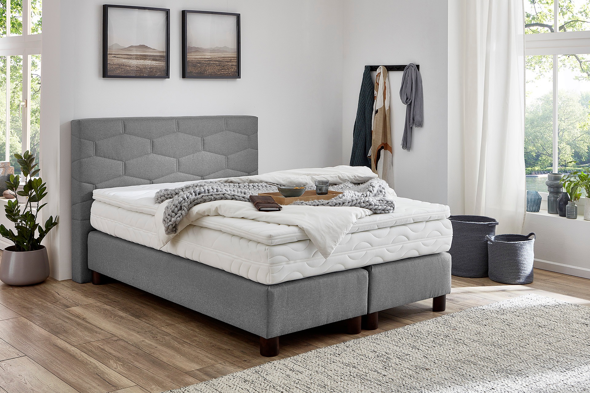 Westfalia Schlafkomfort Boxspringbett wahlweise mit Topper günstig online kaufen