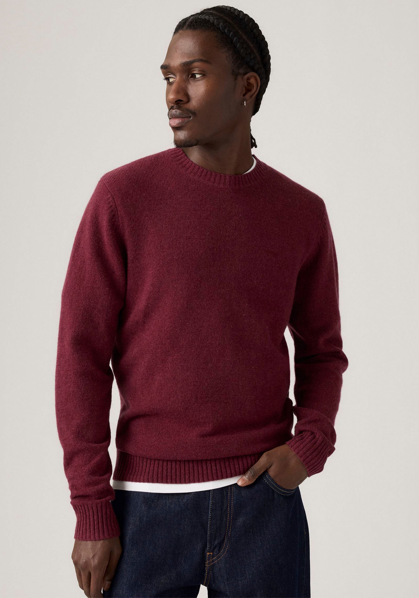 Levi's® Wollpullover »ORIGINAL HM SWEATER« klassische Rundhalsform