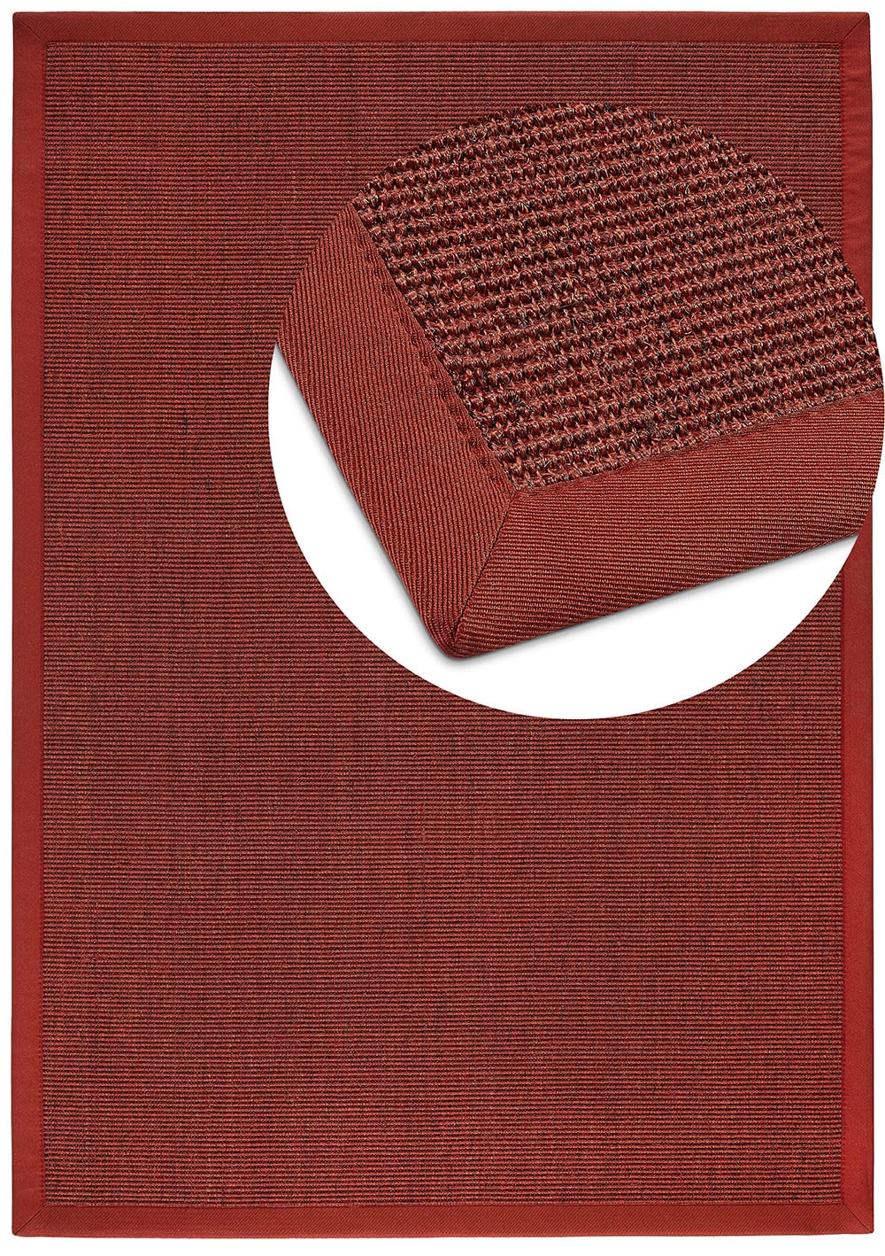 Dekowe Sisalteppich »Mara S2 mit Bordüre« rechteckig 5 mm Höhe Flachgewebe, Material: 100% Sisal, Wohnzimmer, Kundenliebling