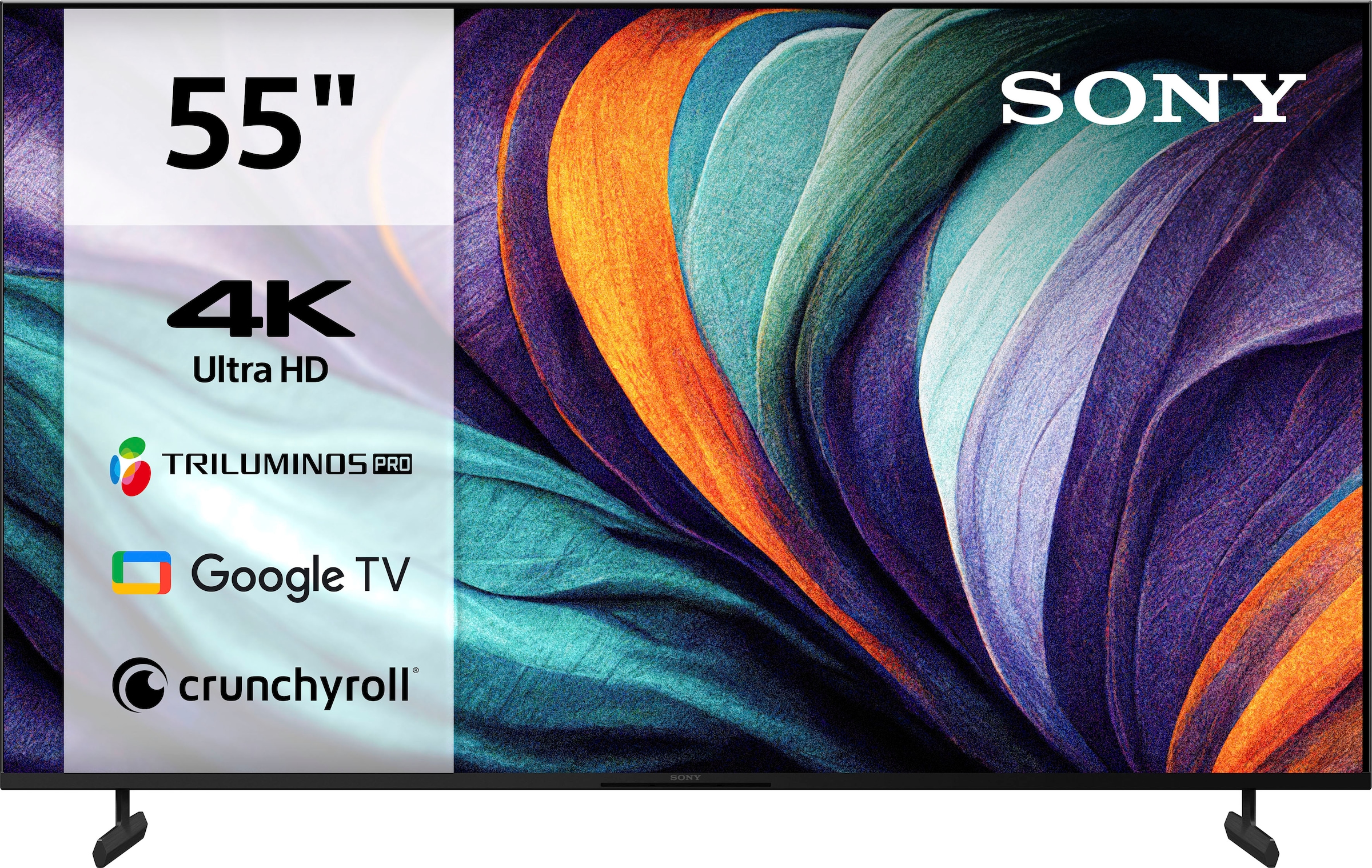 Sony LED-Fernseher »KD-55X80L«, 139 cm/55 Core BRAVIA Google 4K Ultra TV-Smart -TV, bestellen Zoll, online HD, HDR, ECOPACK Sprachsuche, X1-Prozessor