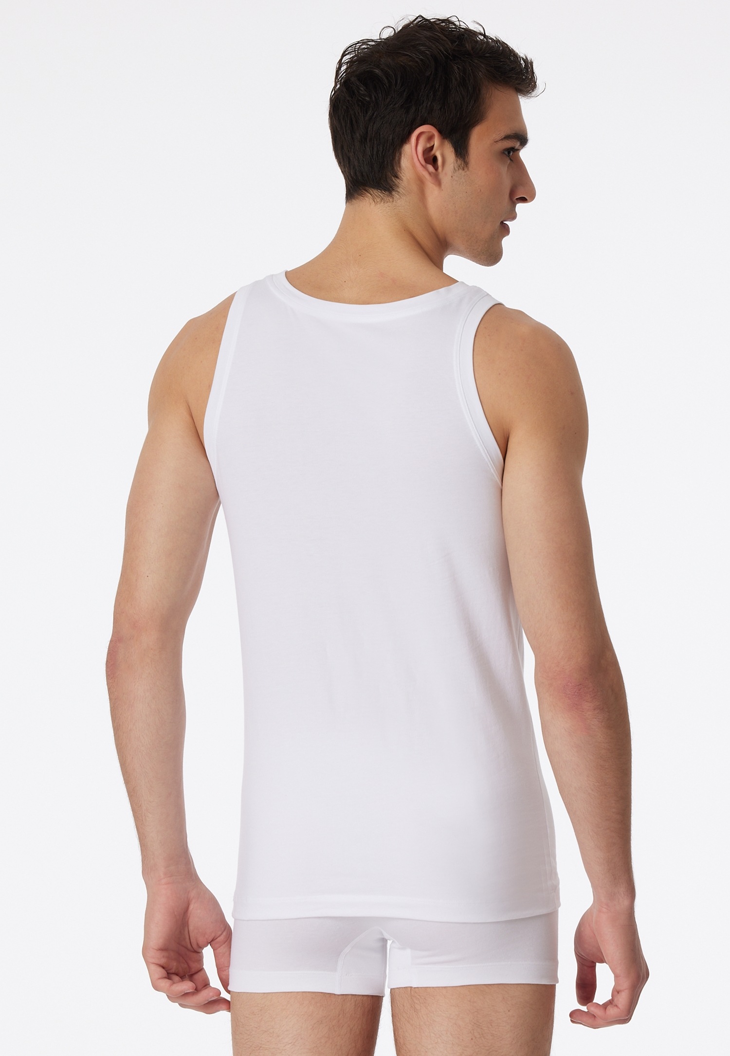 Schiesser Unterhemd »Long Life Rib« mit Rundhalsausschnitt, Cotton-Mix