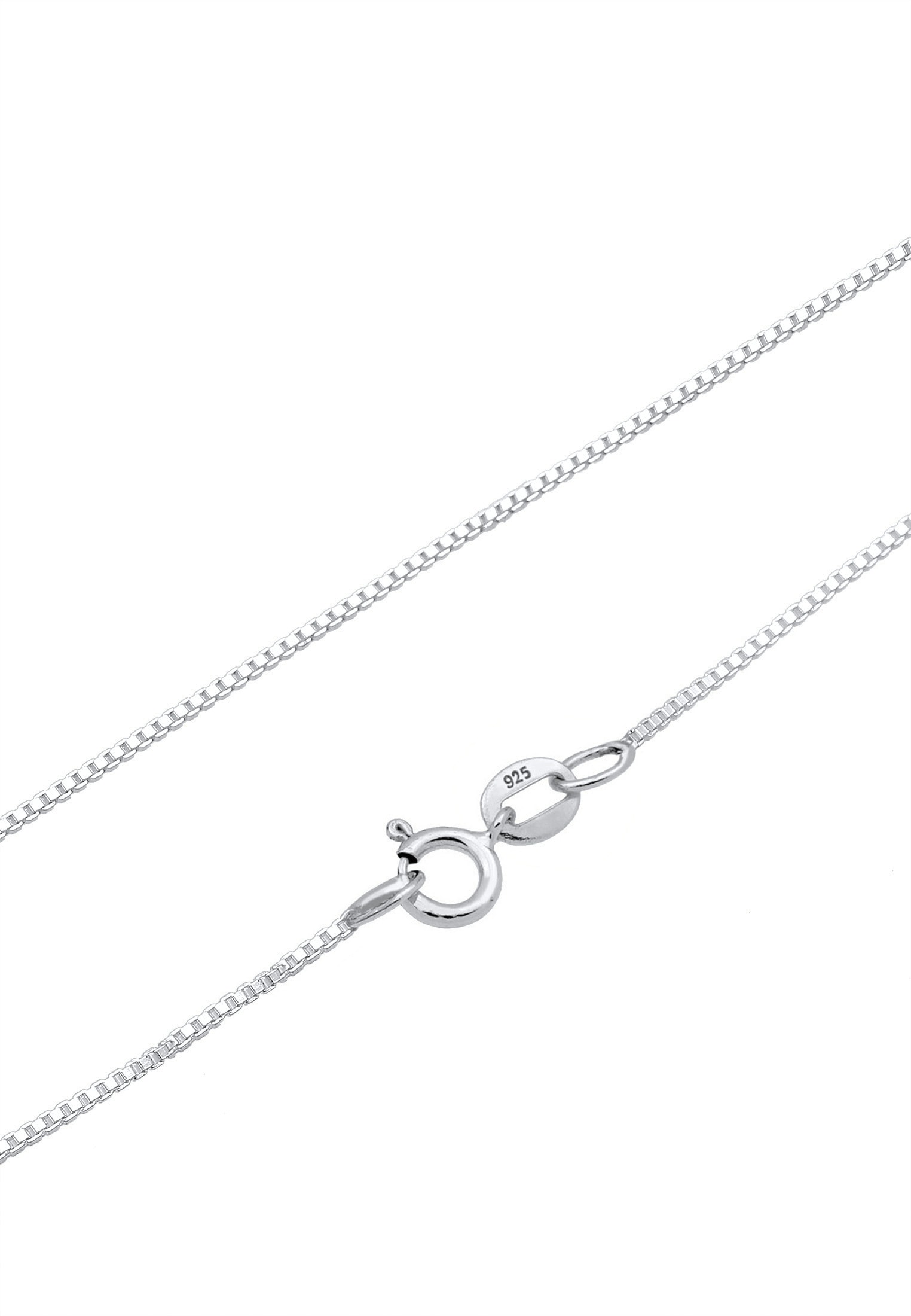 Elli Kette mit Anhänger »Box Chain Kreis Anhänger Geo Basic 925 Silber«
