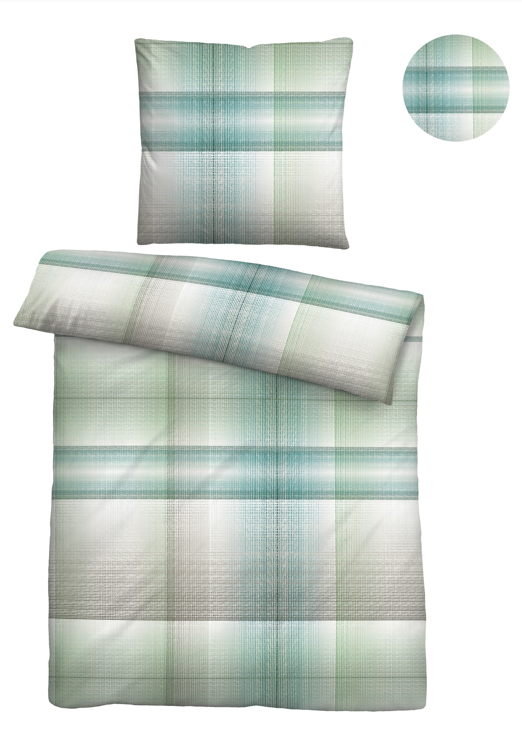 Biberna Bettwäsche »24519« 2 absolut bügelfrei, 100% Baumwolle, mit Reißverschluss, ganzjährig