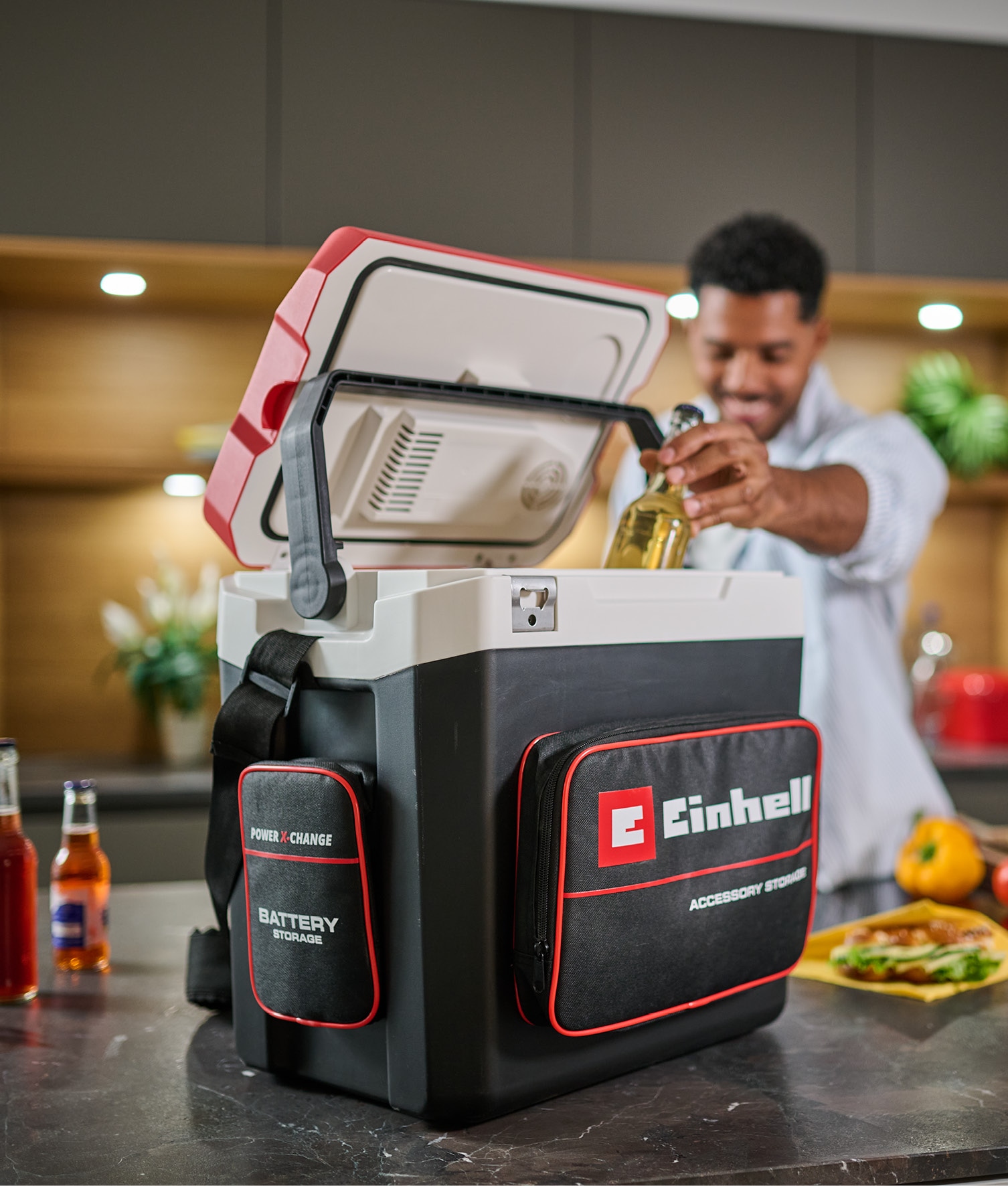 Einhell Kühlbox »Einhell Akku-Kühlbox TE-COL 18/27 + GC-EF 18/110«