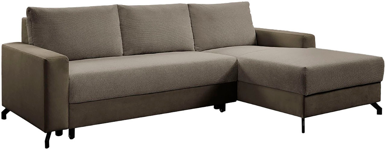 exxpo - sofa fashion Ecksofa »Quattro L-Form, B/T: 247/162 cm«, wahlweise m günstig online kaufen