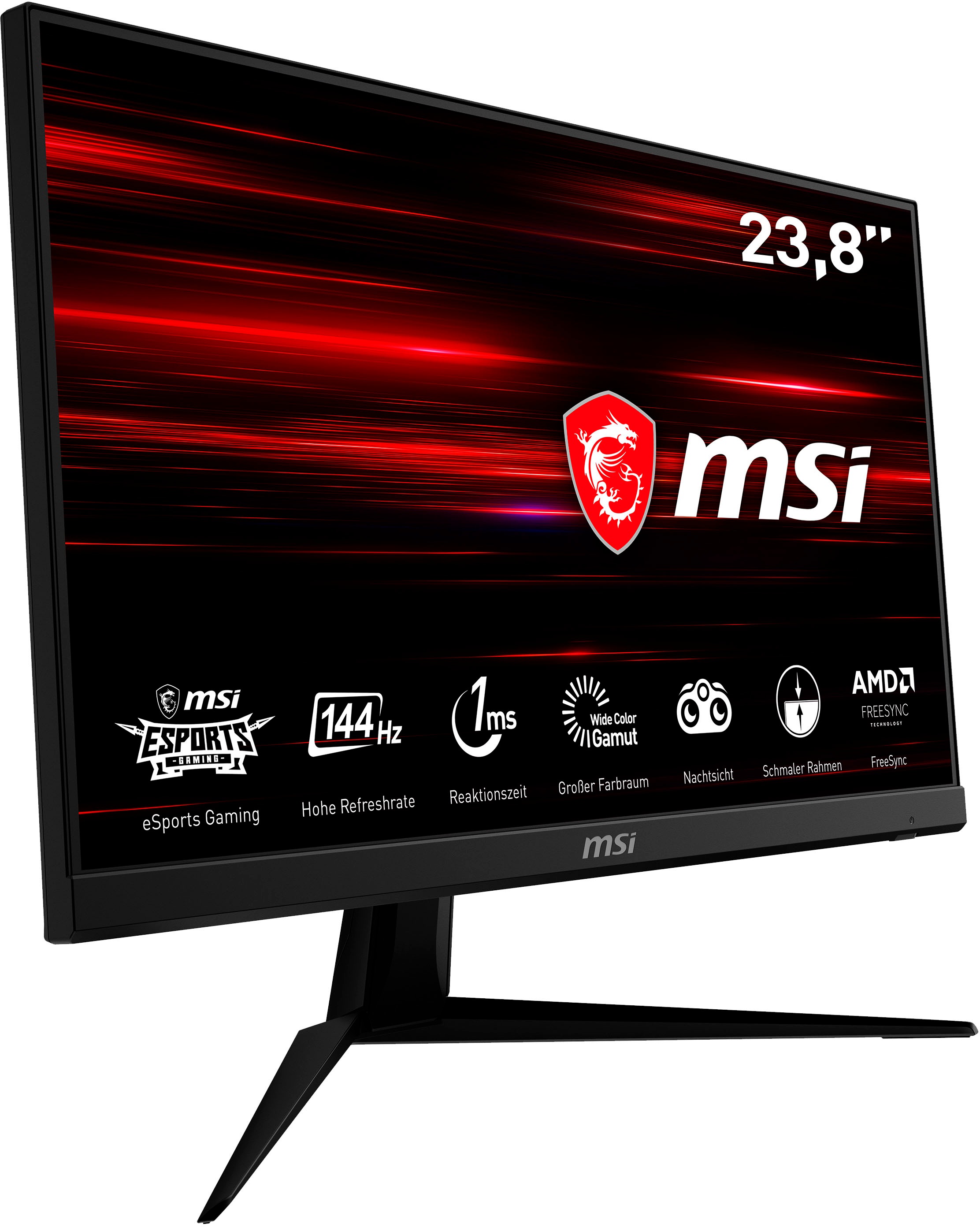 MSI Gaming-LED-Monitor »Optix G241«, 61 cm/24 Zoll, 1920 x 1080 px, Full HD, 1 ms Reaktionszeit, 144 Hz, 3 Jahre Herstellergarantie
