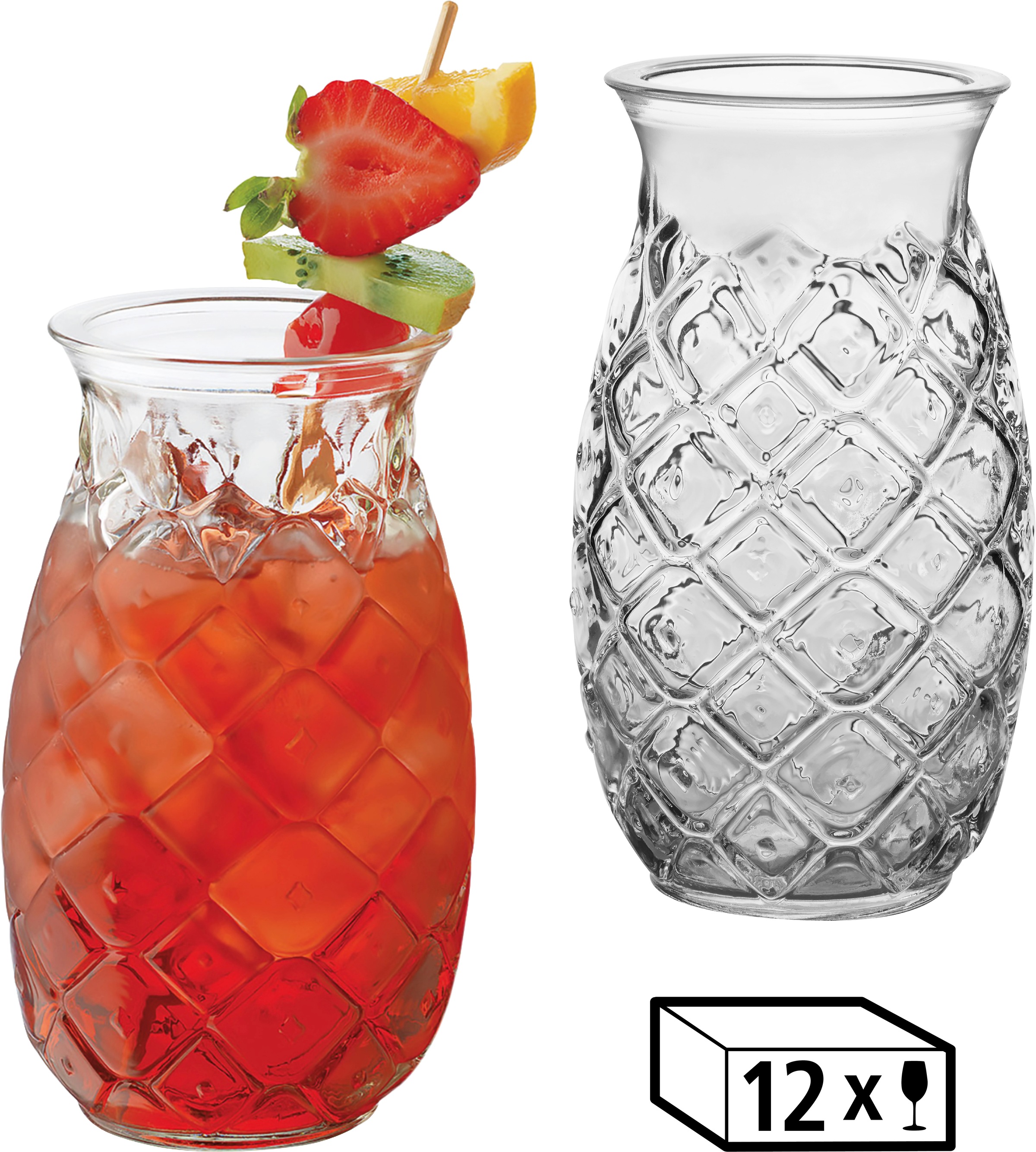LIBBEY Cocktailglas »Libbey Trinkglas, 12er Set -TIKI- im Ananas-Design« 50 günstig online kaufen