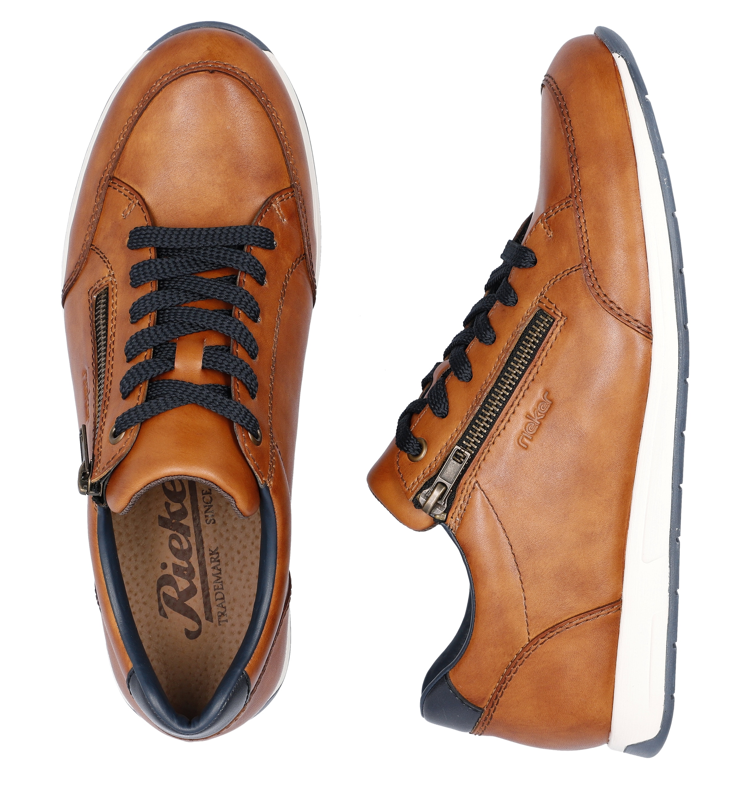 Rieker Sneaker, in sportivem Look, Freizeitschuh, Halbschuh, Schnürschuh