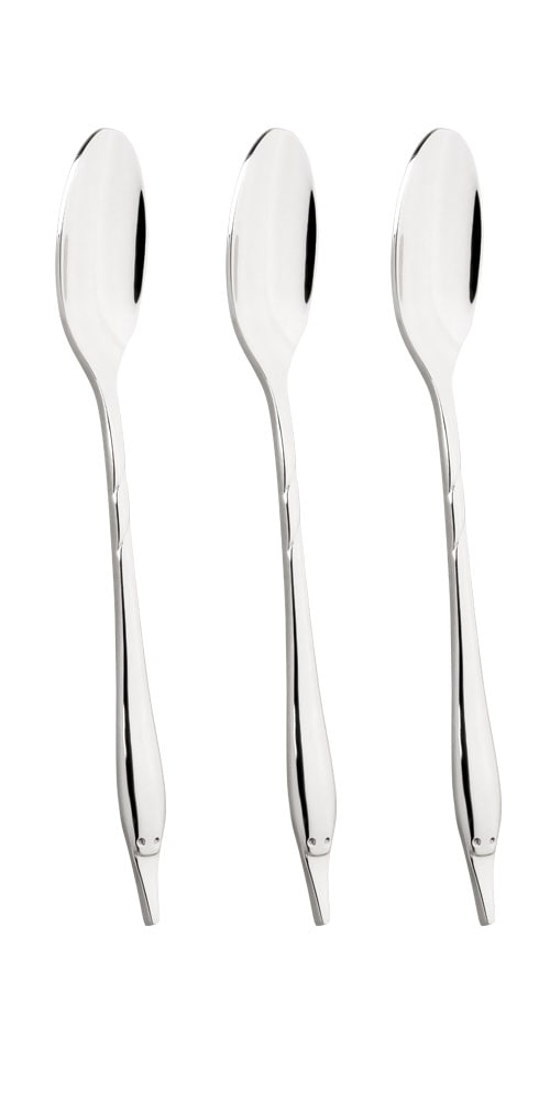 Mulex Fingerfood-Löffel »Mini - Besteck, Löffel Set, hochglanzpoliert«, (Set, 3 tlg.), innovatives Besteck für Fingerfood und Tapas