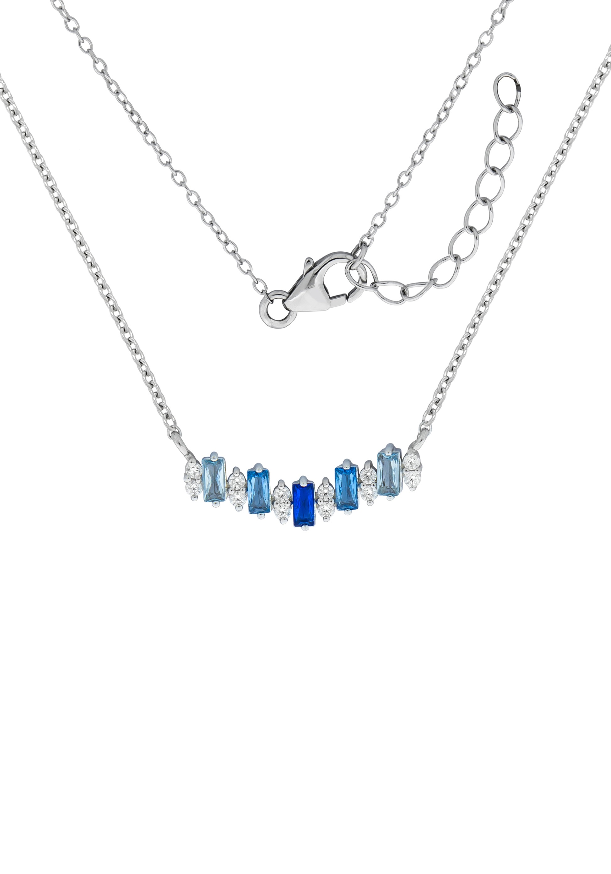 Firetti Kette mit Anhänger »Schmuck Geschenk Silber 925 Halsschmuck Halskette Ankerkette«, mit Zirkonia (synth.)