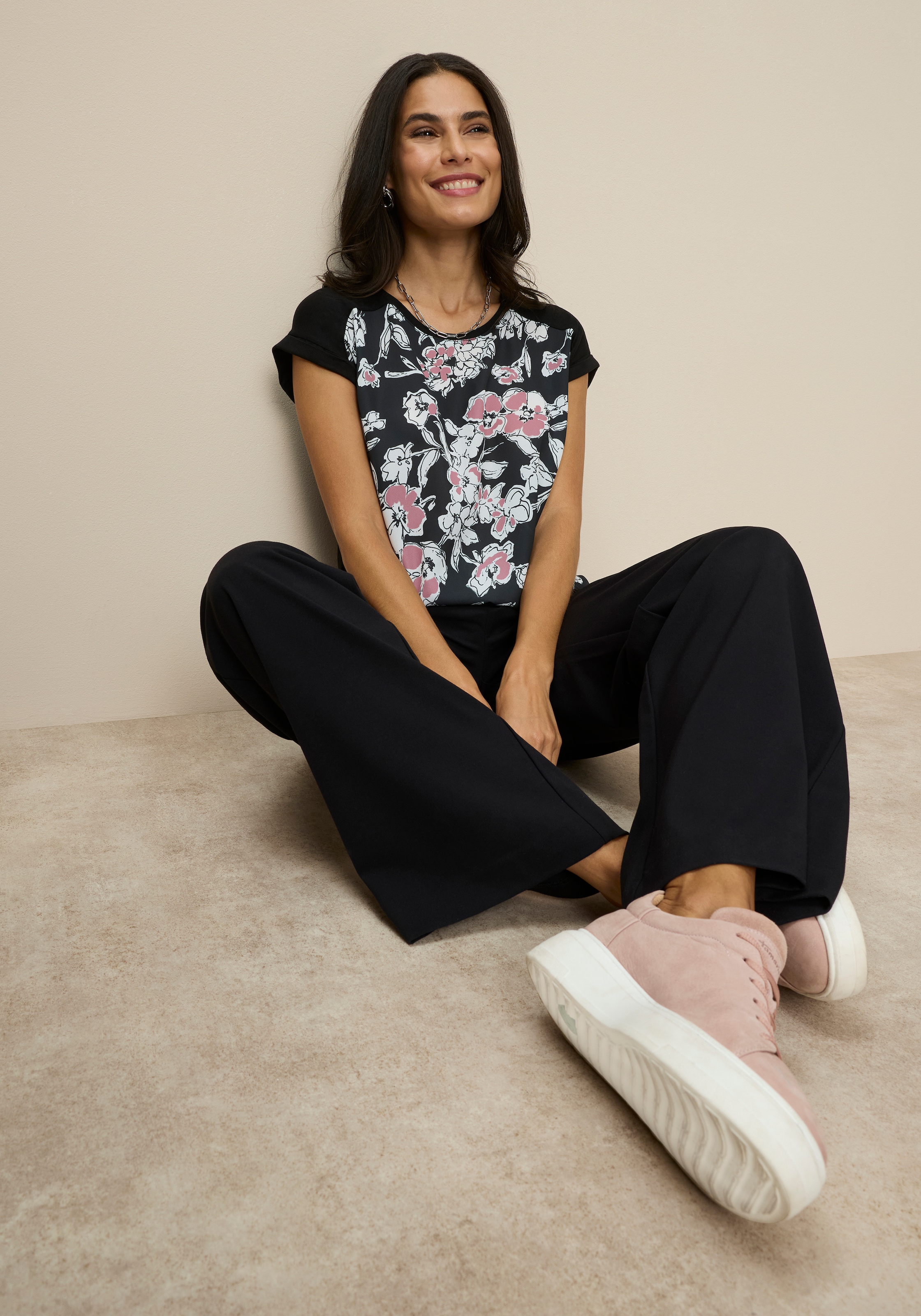 Tamaris Shirtbluse in lockerer Form mit Print