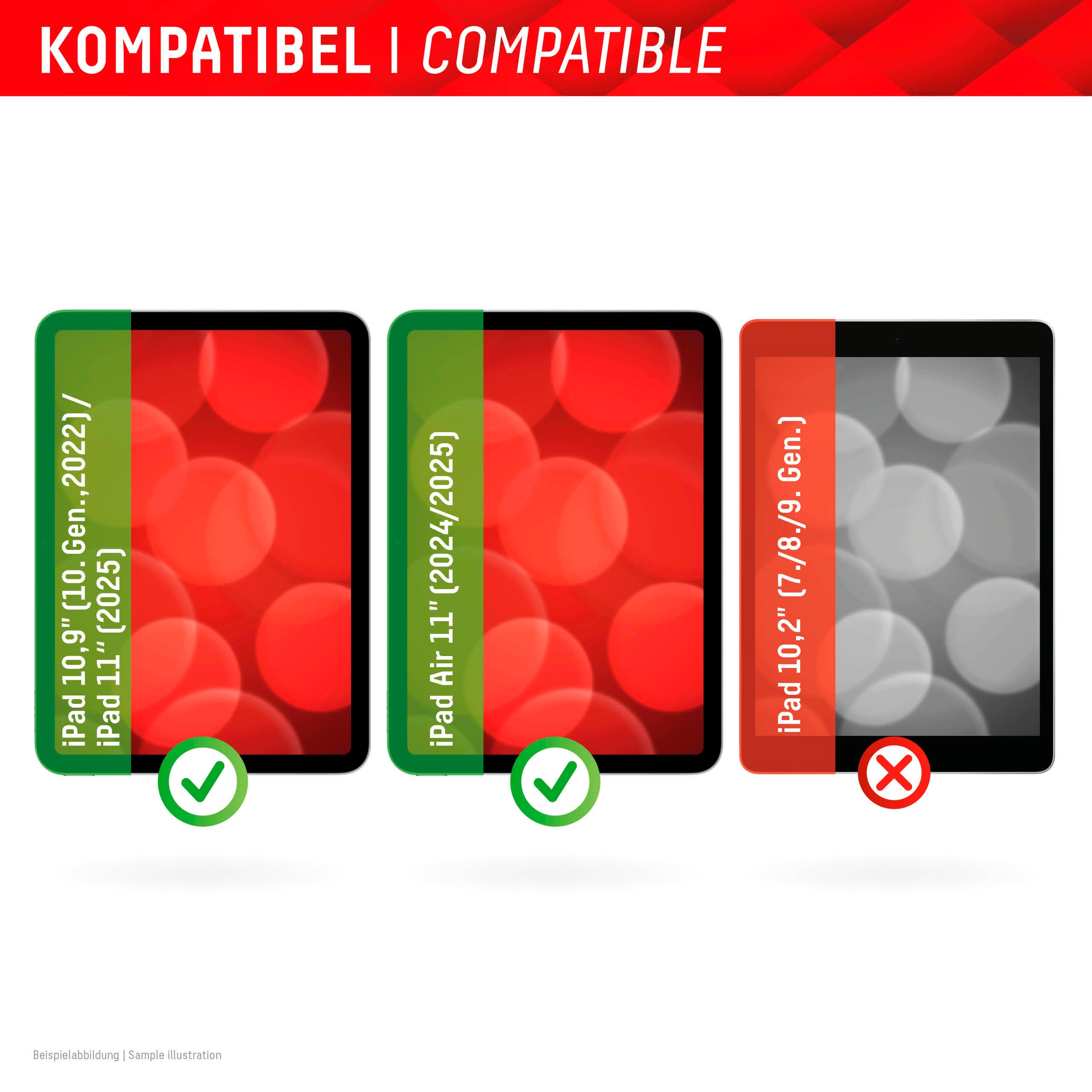 Displex Displayschutzfolie »Tablet Privacy Safe« für Apple iPad 10,9" (10. Gen., 2022);Apple iPad 11" (2025);Apple iPad Air 11" (2024/2025) Blickschutzfolie, Schutzfolie, Bildschirmschutz, kratz- & stoßfest