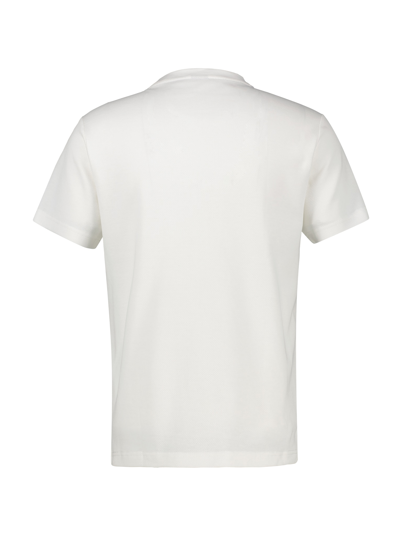 LERROS Rundhalsshirt mit Logo-Badge und in Waffle-Optik