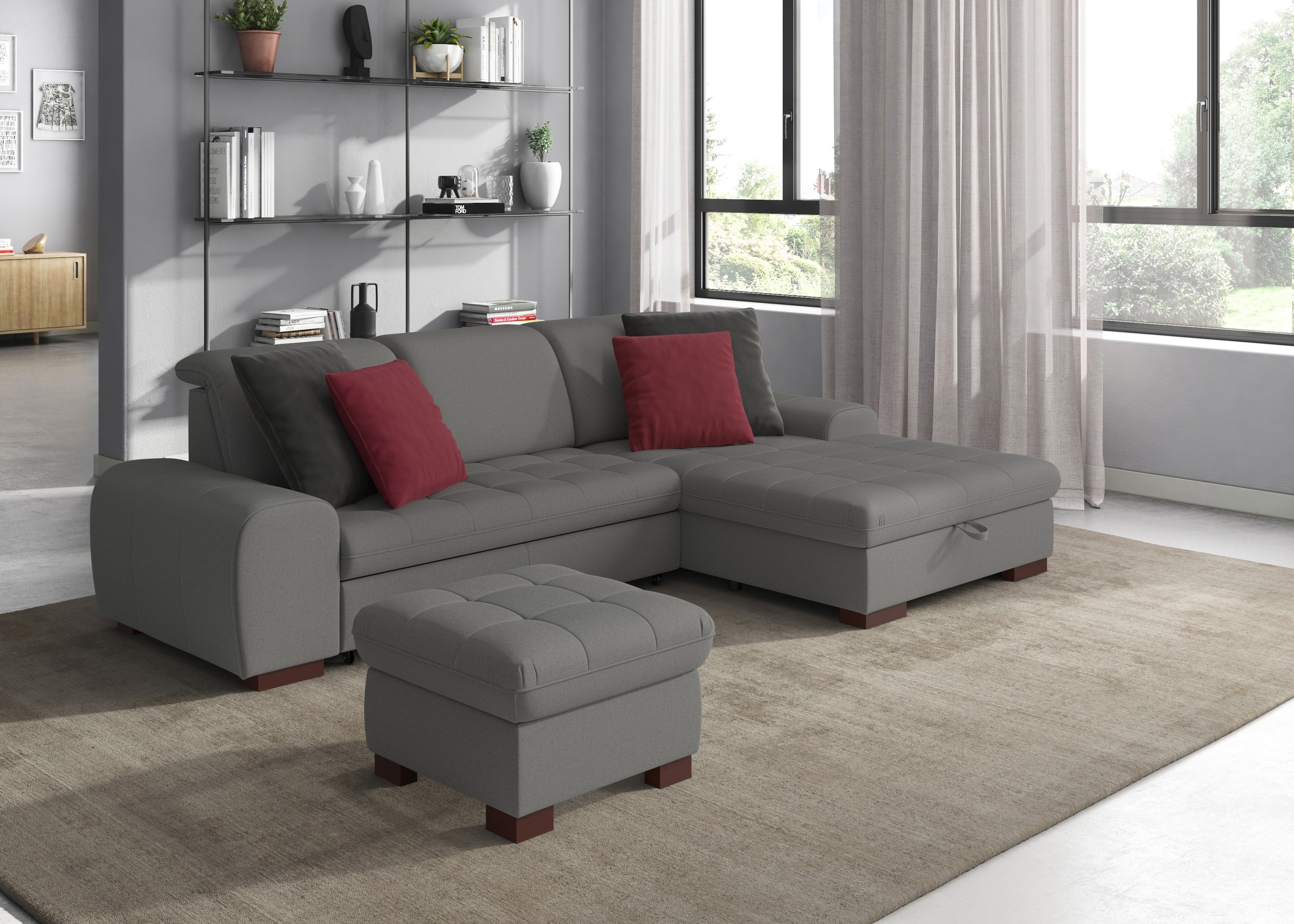 sit&more Ecksofa »Luxor L-Form« wahlweise mit Bettfunktion, Bettkasten und günstig online kaufen