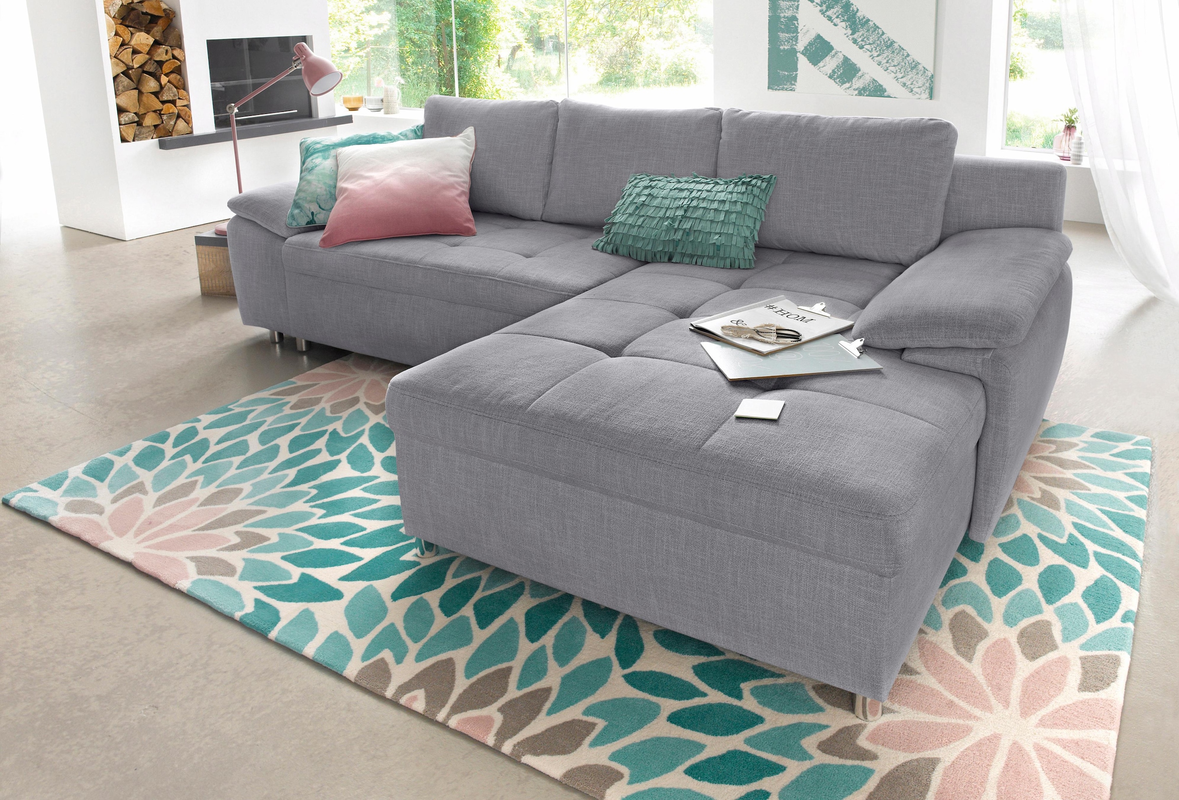 sit&more Ecksofa »Labene L-Form« wahlweise mit Bettfunktion und Bettkasten, günstig online kaufen