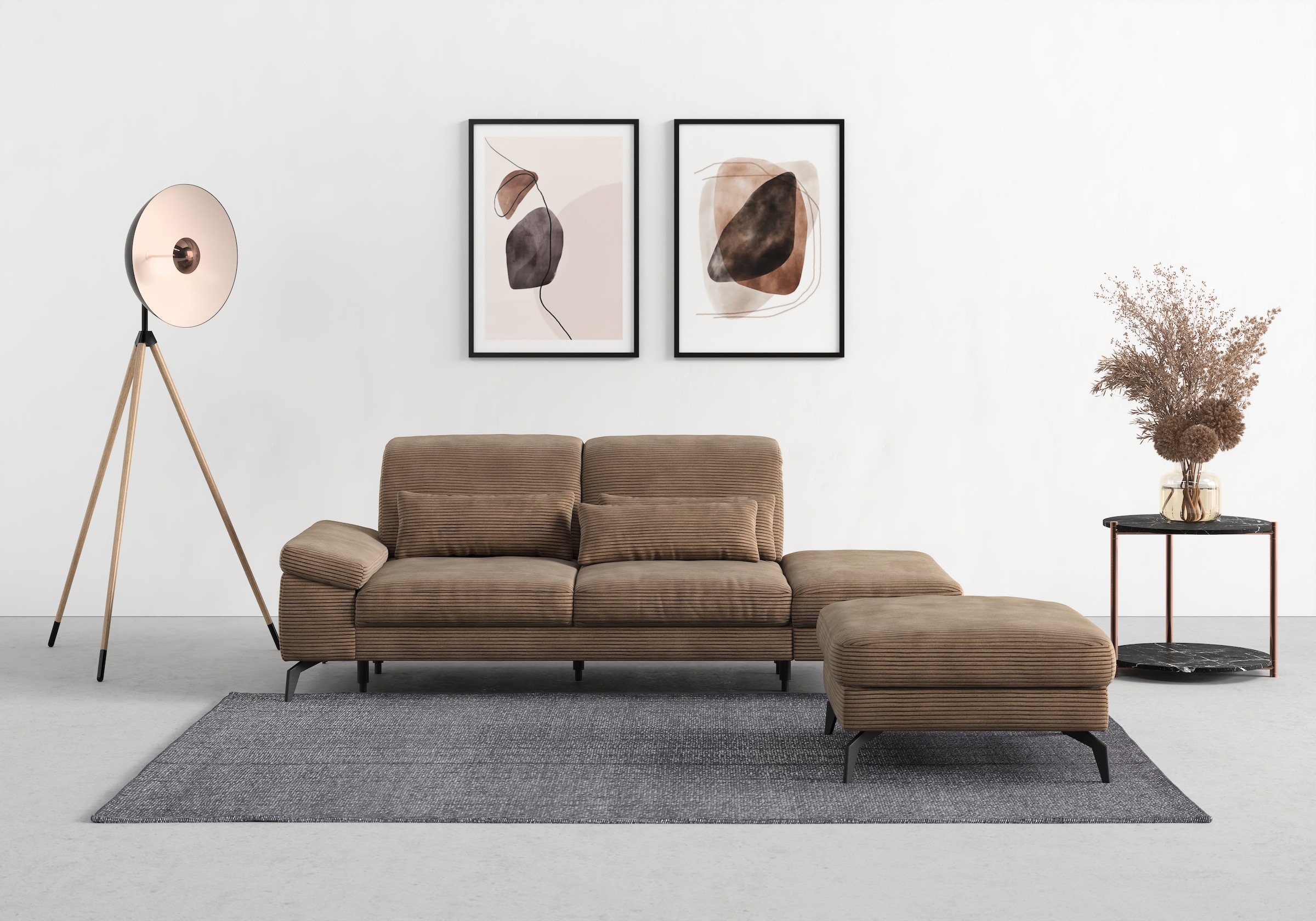 sit&more Recamiere »Cabana«, Breite 220 cm, wahlweise mit Sitztiefen- und K günstig online kaufen