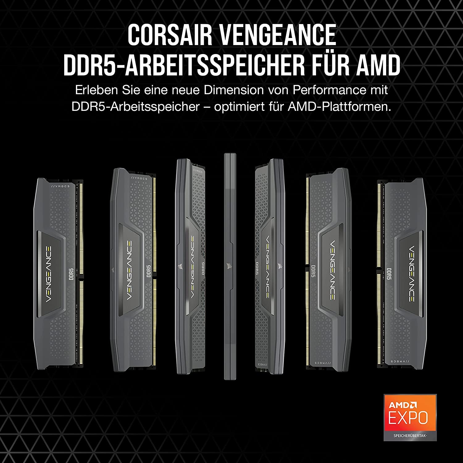 Corsair Arbeitsspeicher »VENGEANCE DDR5 5600«, - auf AMD Ryzen AM5-Systeme zugeschnitten