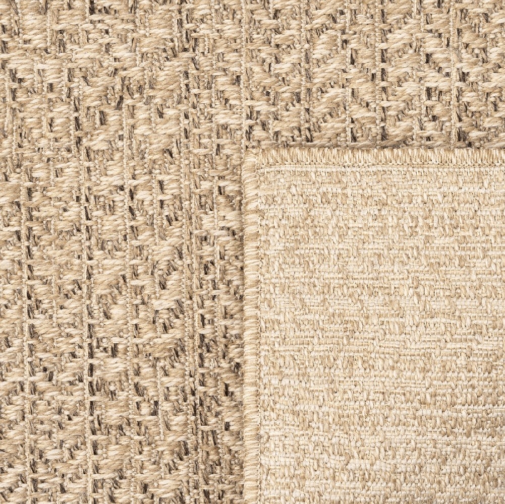 the carpet Teppich »Kansas«, rechteckig, 1 mm Höhe, moderner robuster In und Outdoor Teppich Jute Look