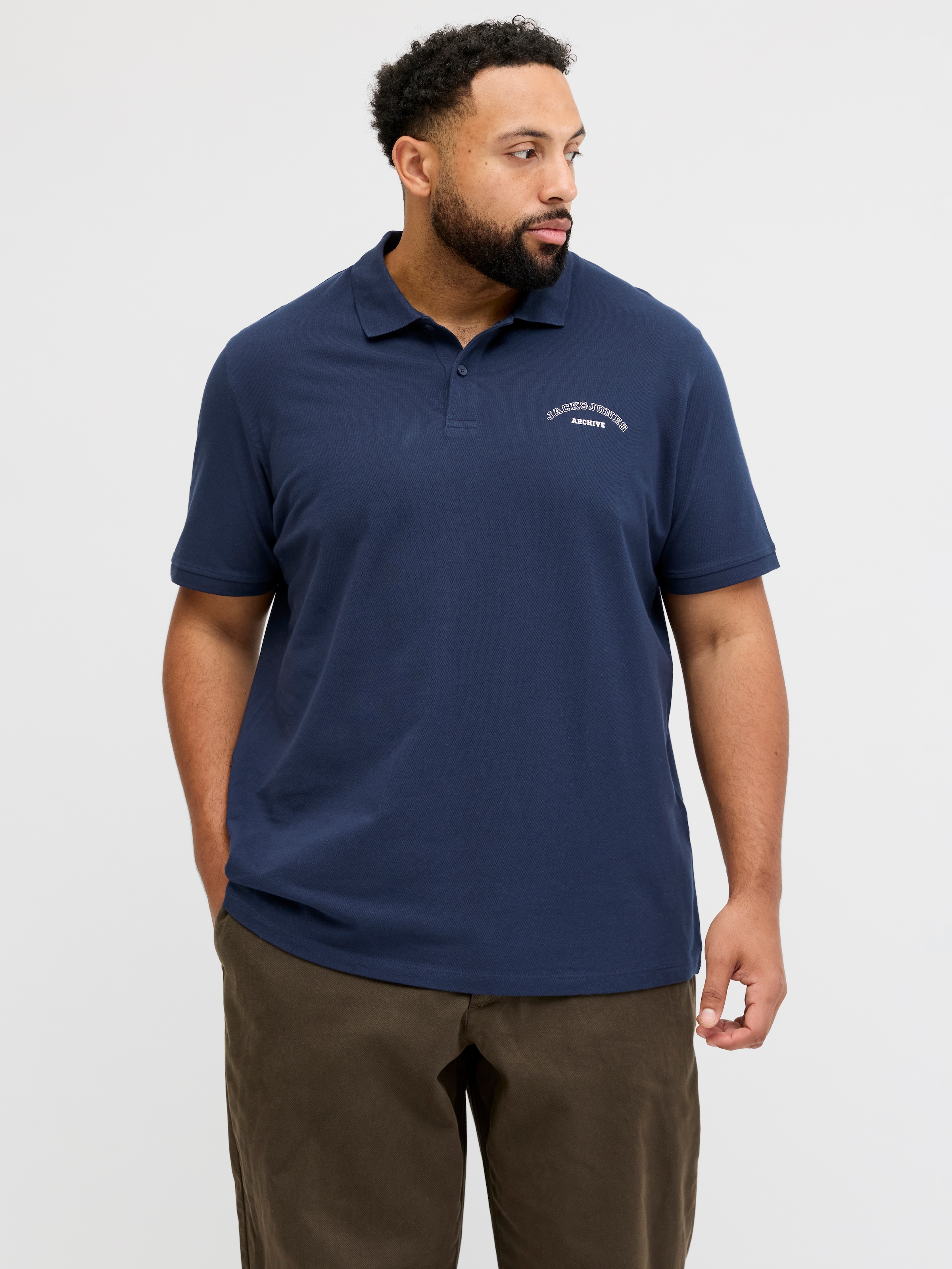 Jack & Jones PlusSize Poloshirt »JJCOLLEGE LOGO POLO SS PLS«