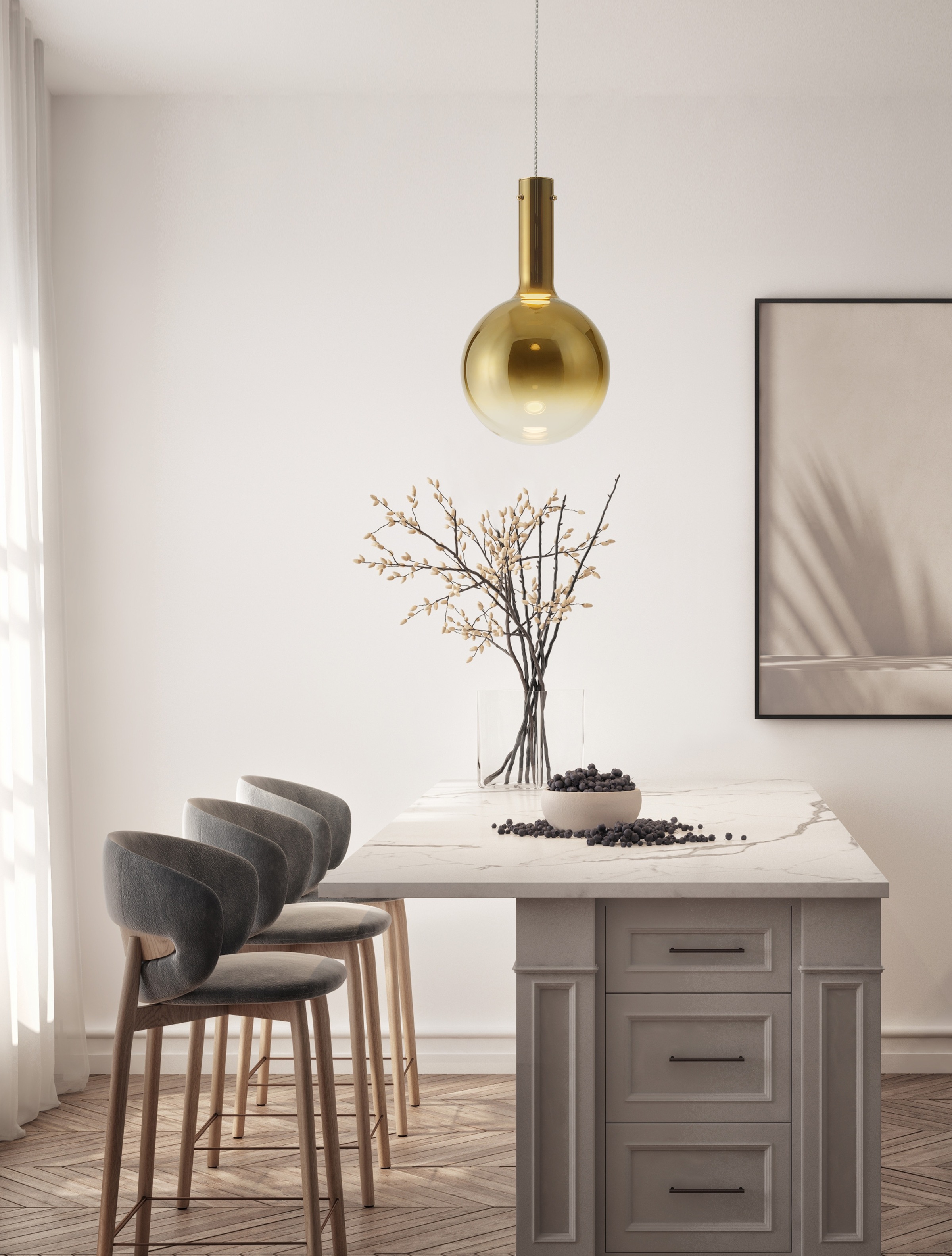 Nova Luce Pendelleuchte »NOSTOS« LED-Modul 1 Stk. Warmweiß günstig online kaufen