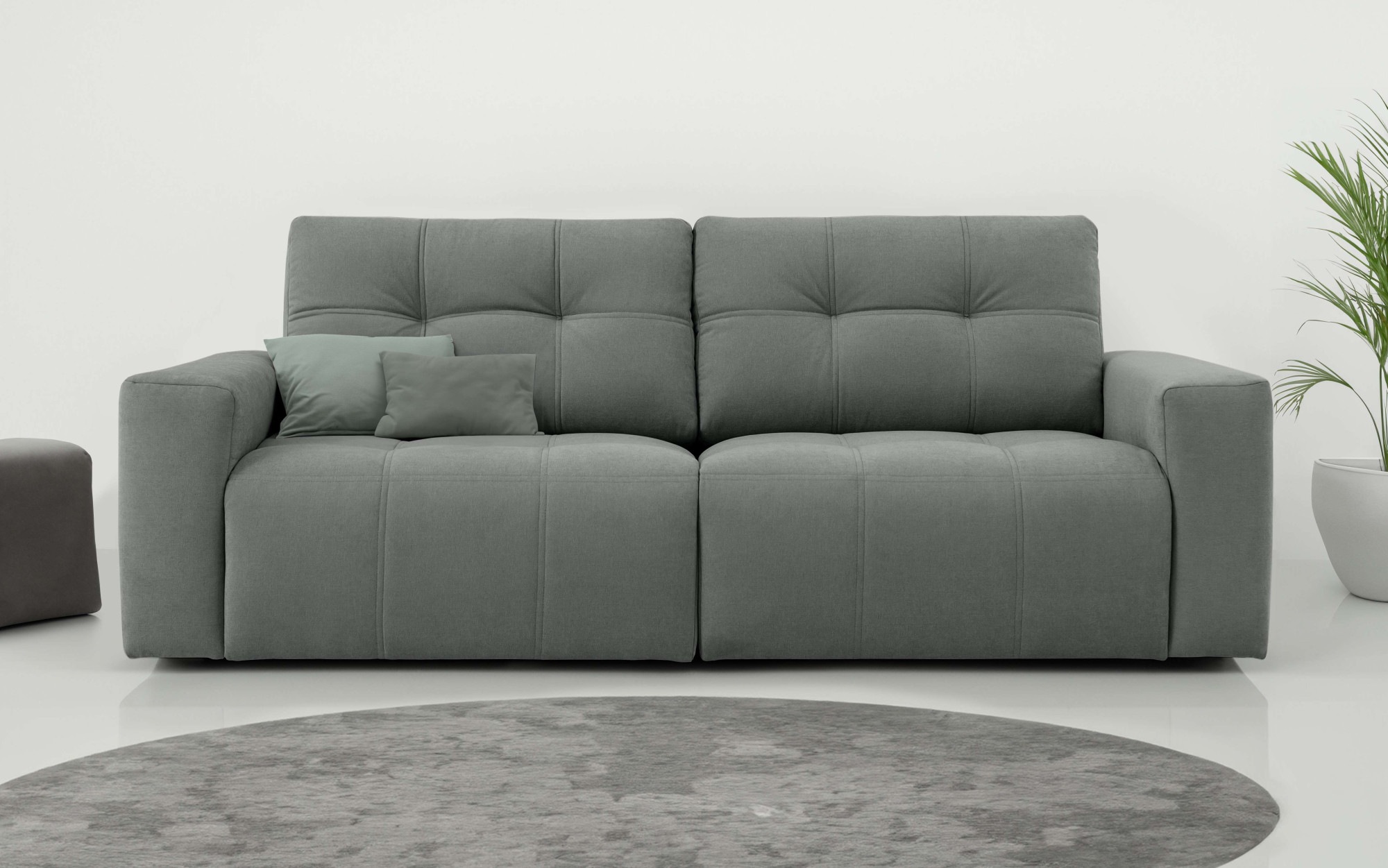 Home affaire 3-Sitzer »Turnon, Lounge-sofa, Breite 220 cm«, Chenille, mit K günstig online kaufen