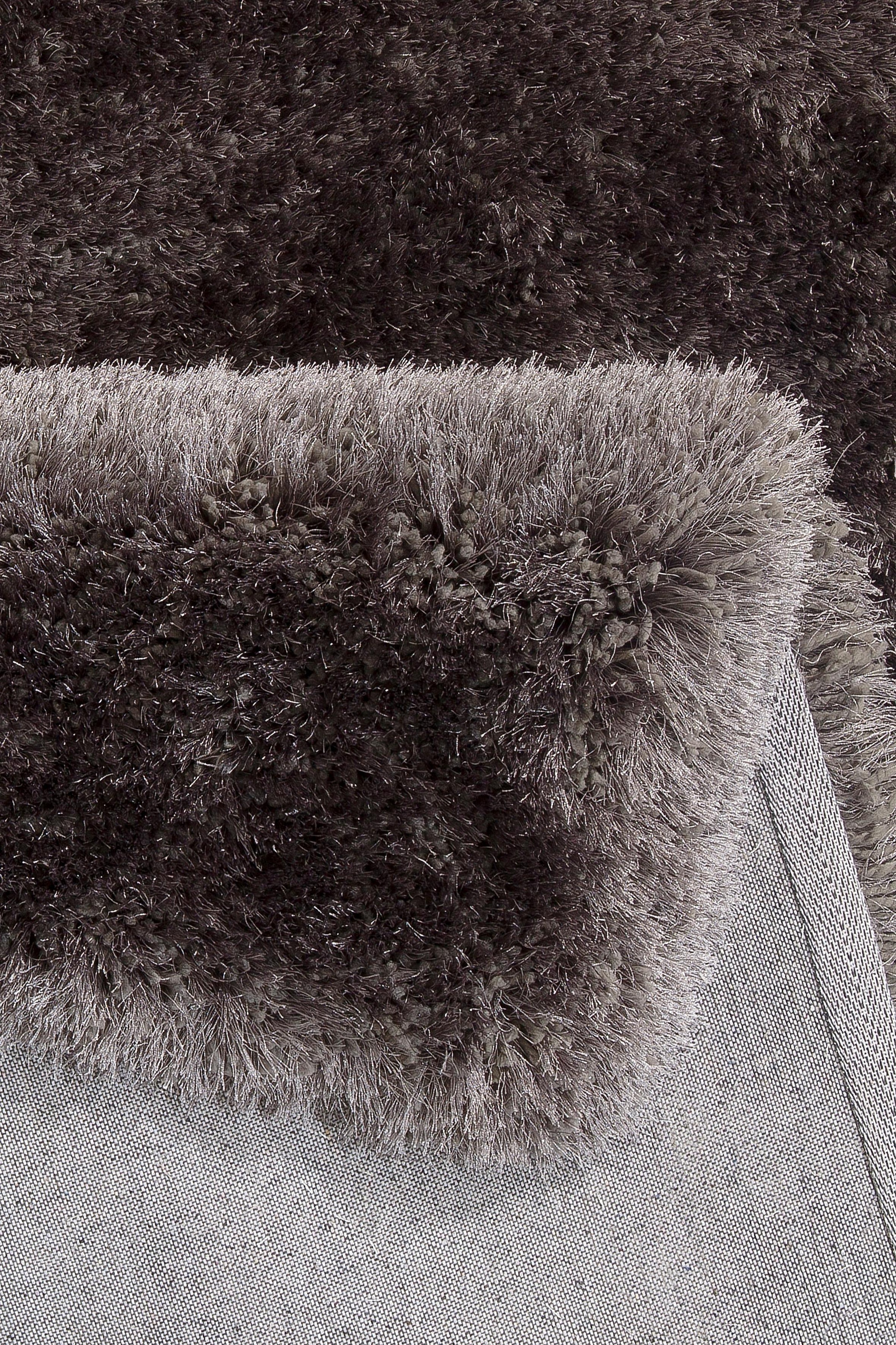 Leonique Hochflor-Teppich »Lasse, hoher Flor, besonders weich durch Mikrofaser«, rechteckig, 76 mm Höhe, Shaggy-Look, meliertes Garn, Wohnzimmer, Schlafzimmer, Kinderzimmer