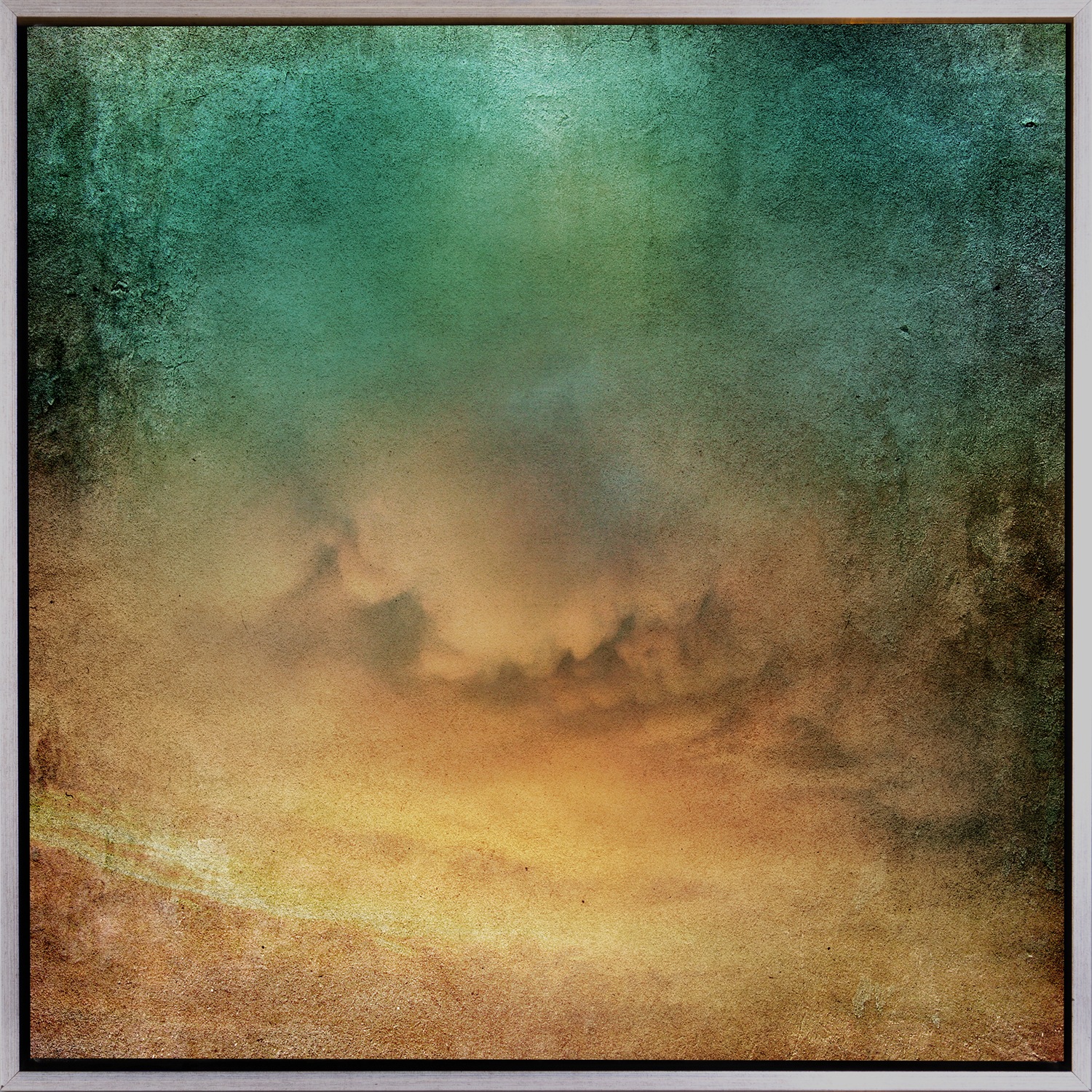 queence Leinwandbild »Wolken« Abstrakt | Abstrakte | Kunst | Modern mit einem Schattenfugenrahmen veredelt