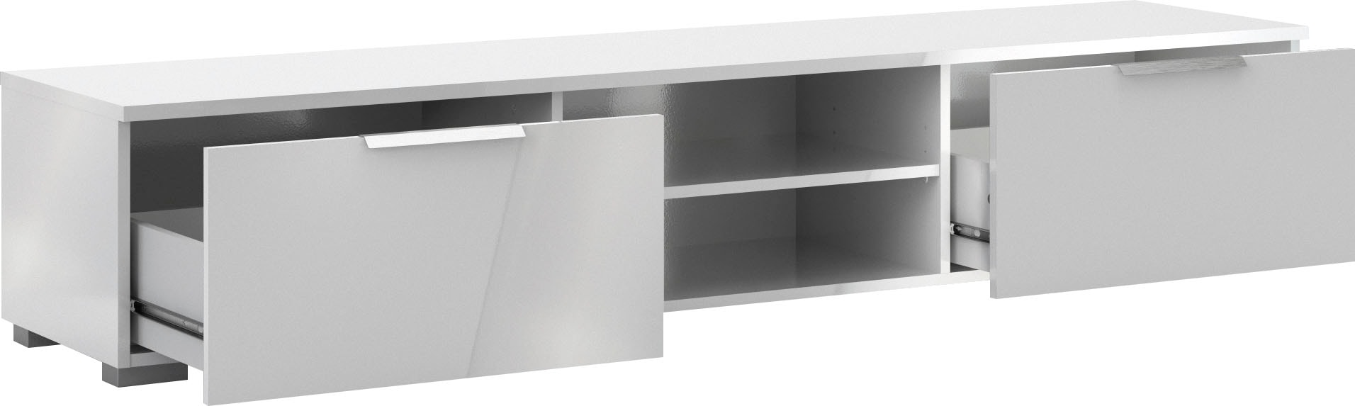 INOSIGN TV-Board »Match, TV-Möbel, Fernsehtisch, TV-Unit, Media-Möbel, Sideboard,«, mit 2 Schubladen und 1 offenen Fach, Breite 172,7 cm, Höhe 33 cm