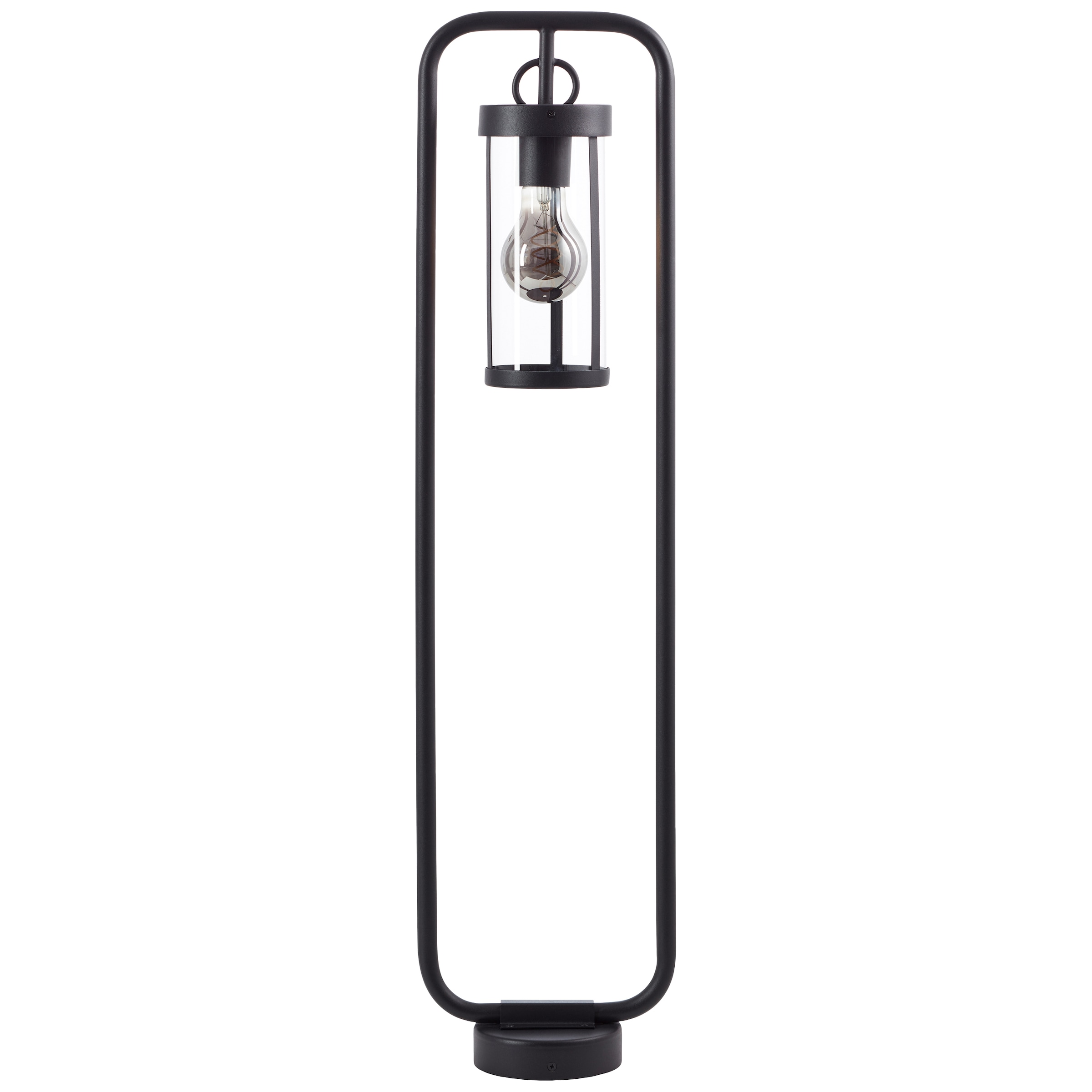 Brilliant Außen-Stehlampe »Sidney«, 1 flammig, Leuchtmittel E27 | ohne Leuchtmittel, Außenstandleuchte, 85 cm, Laterne, E27, Metall/Glas, schwarz